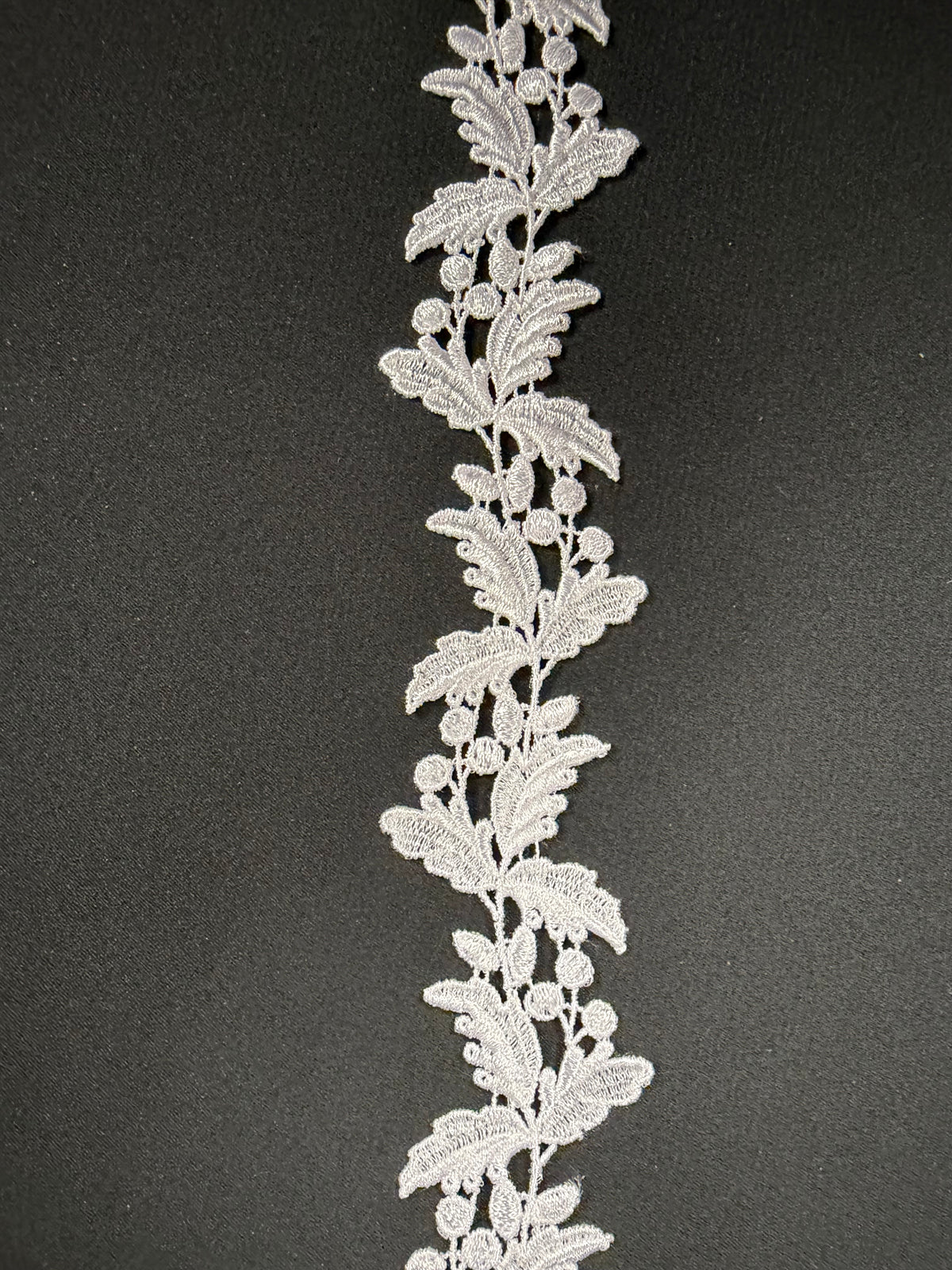 White Guipure Lace Trim - T319