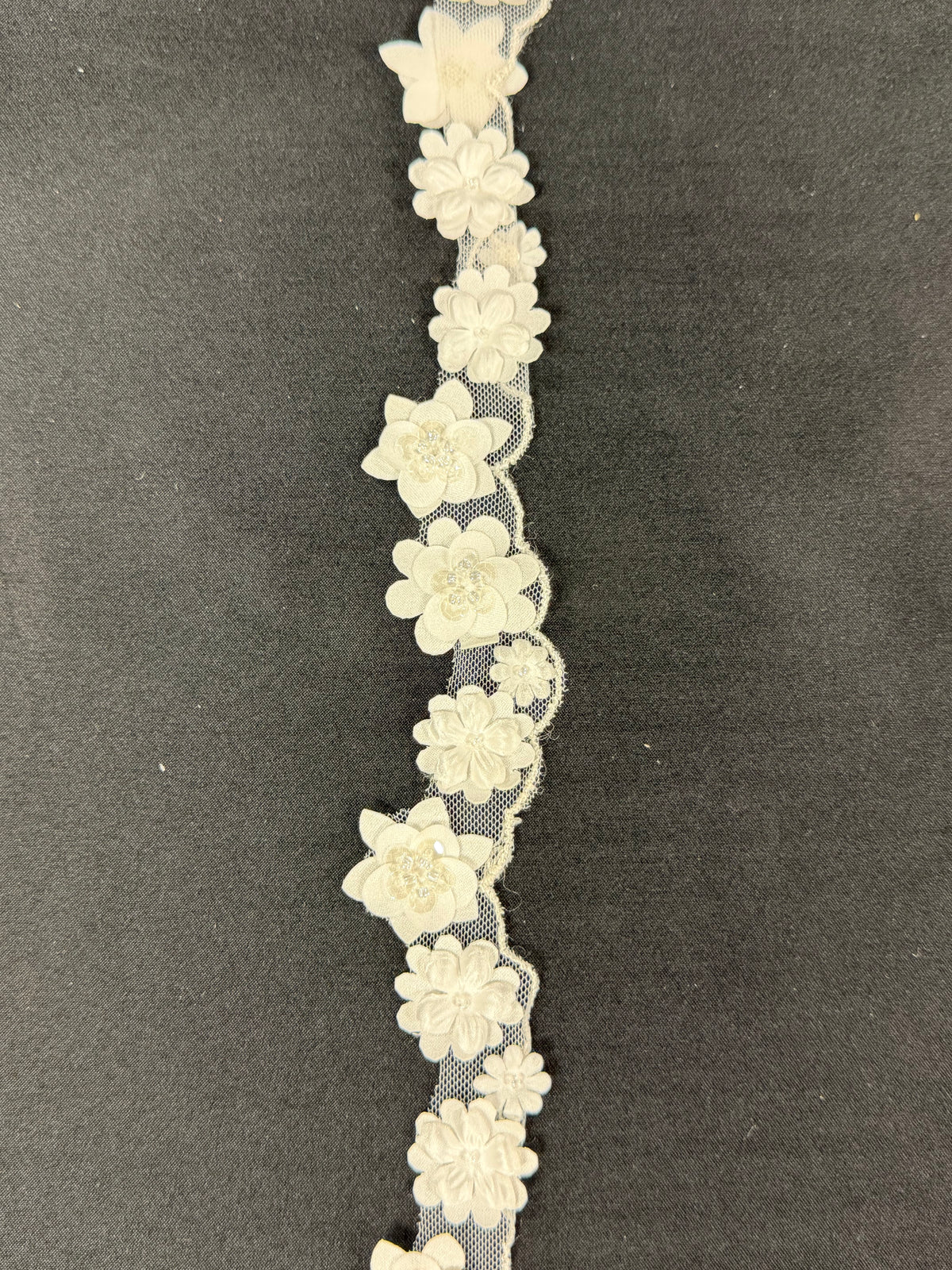 Ivory 3D Floral Lace Trim - T888