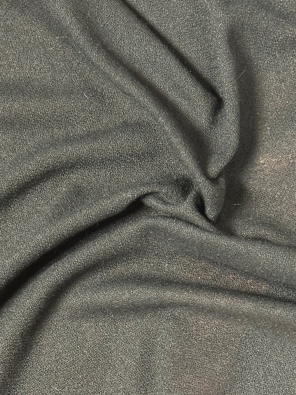 Black Knitted Crepe - Volcano