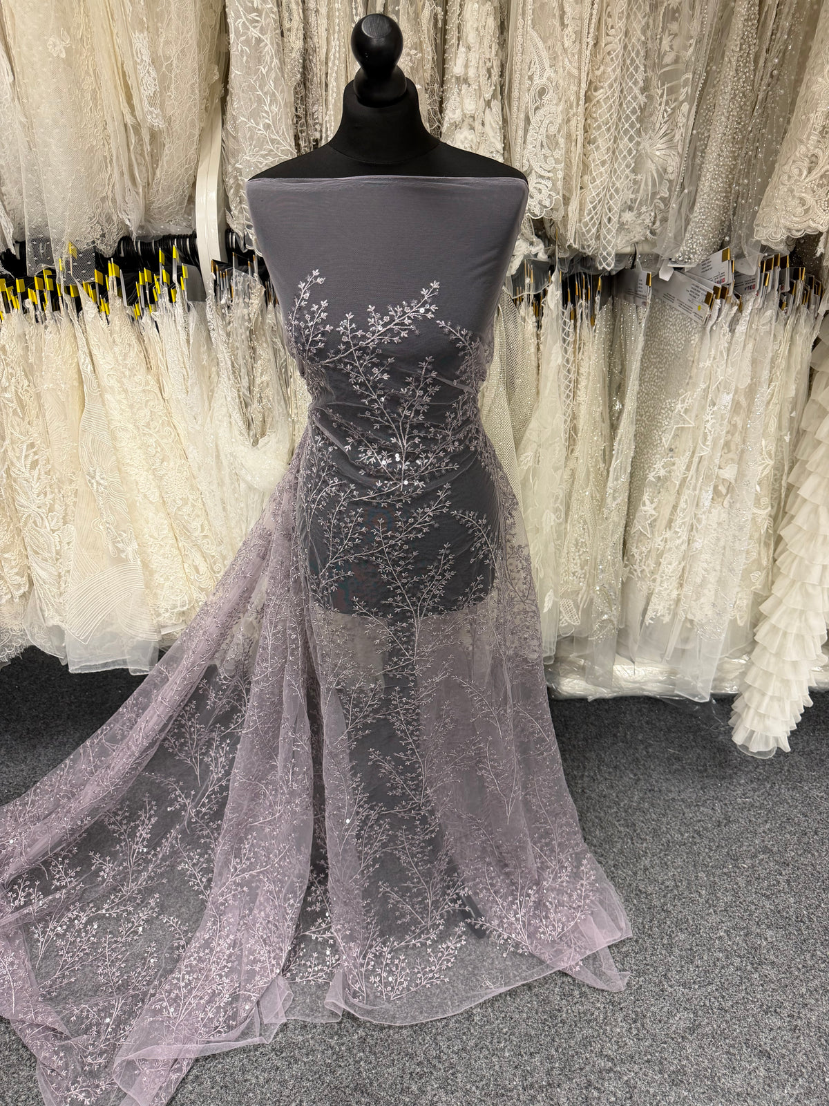 Purple Sequin Lace - EB3065