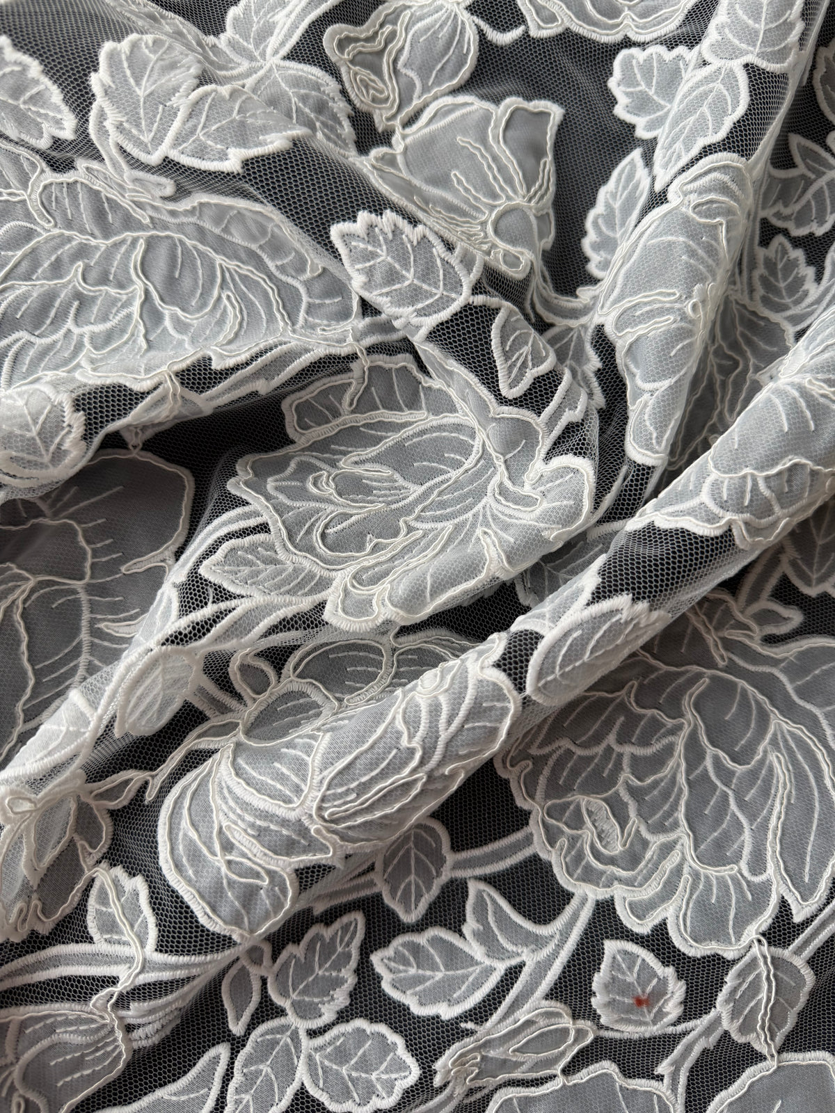 Ivory Embroidered Lace - Brave