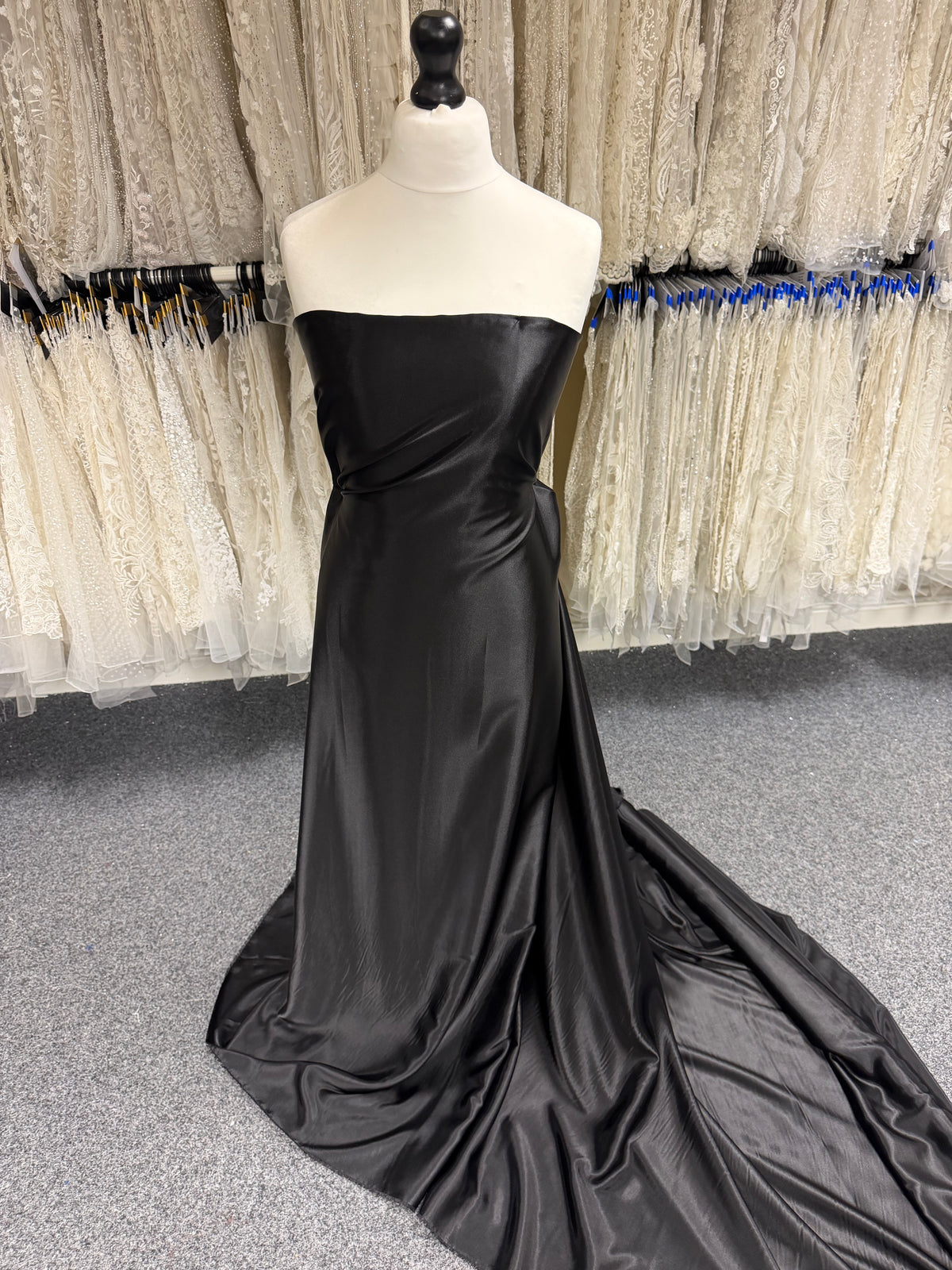 Black Poly Satin - PB1005