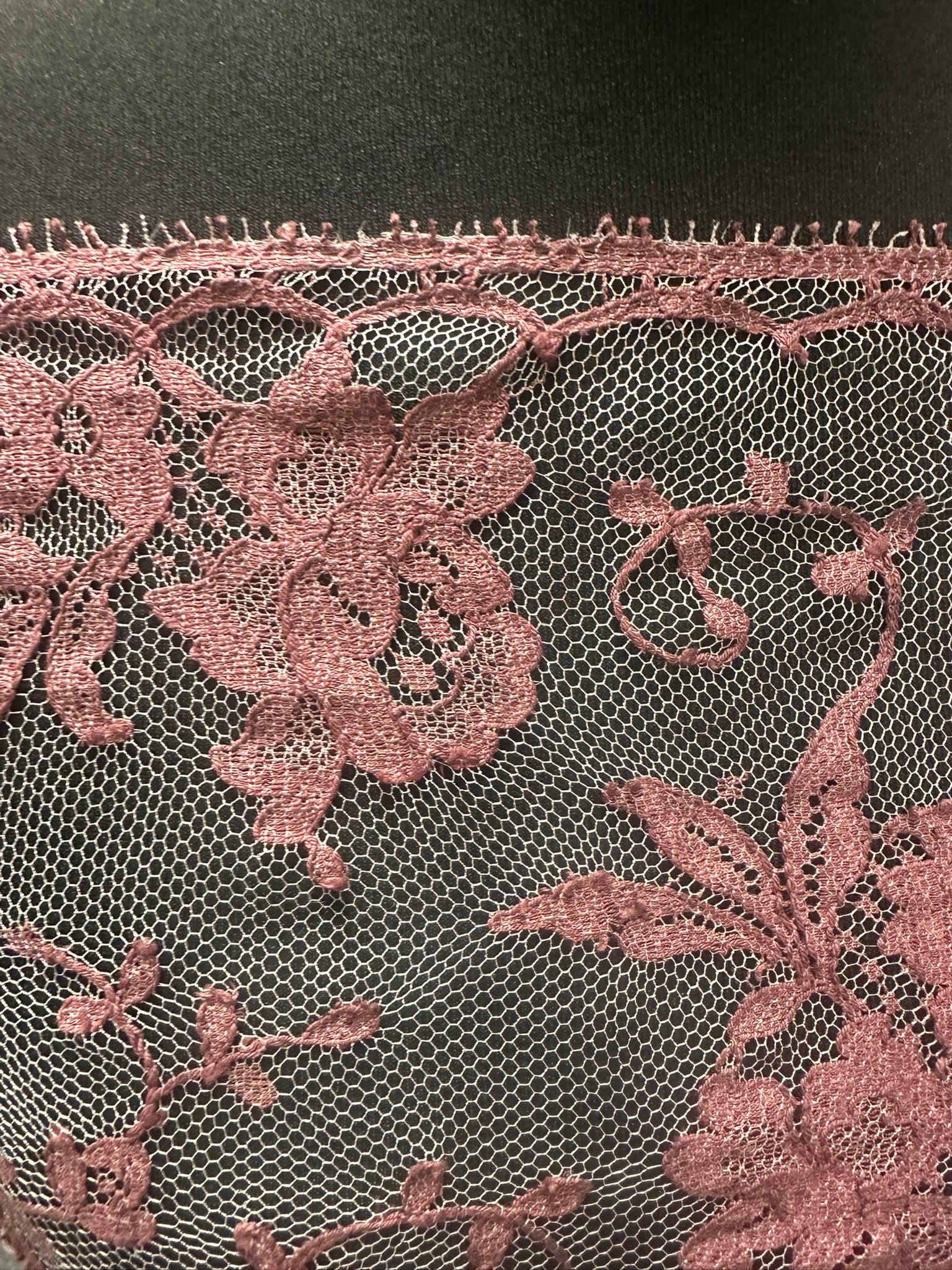 Plum Chantilly Lace - Kate