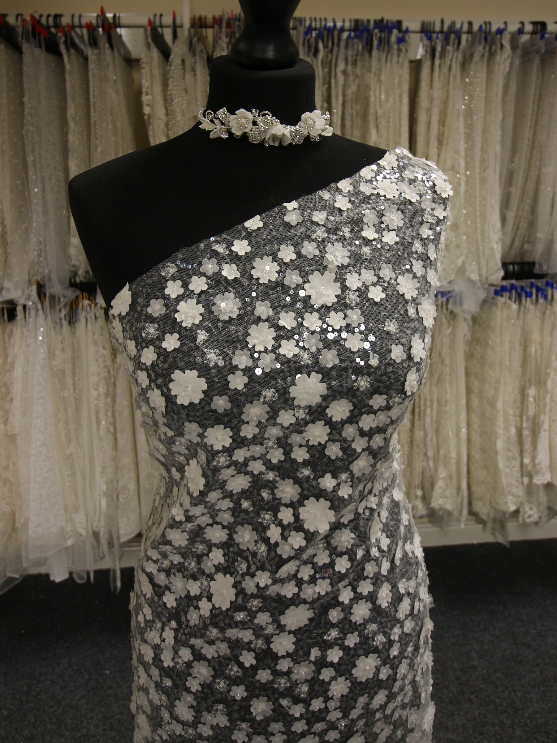 Ivory 3D Floral Lace - Mirren