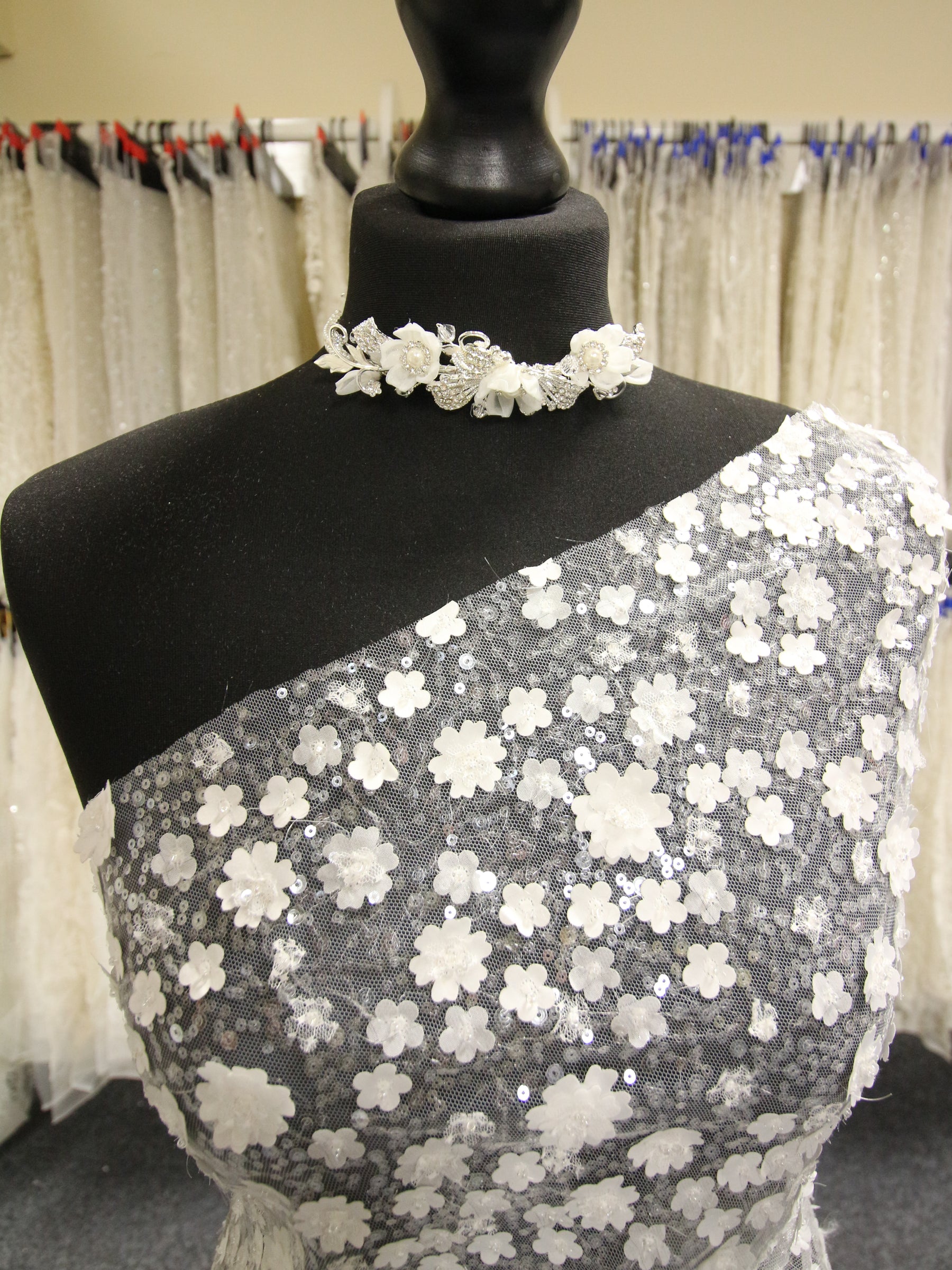 Ivory 3D Floral Lace - Mirren