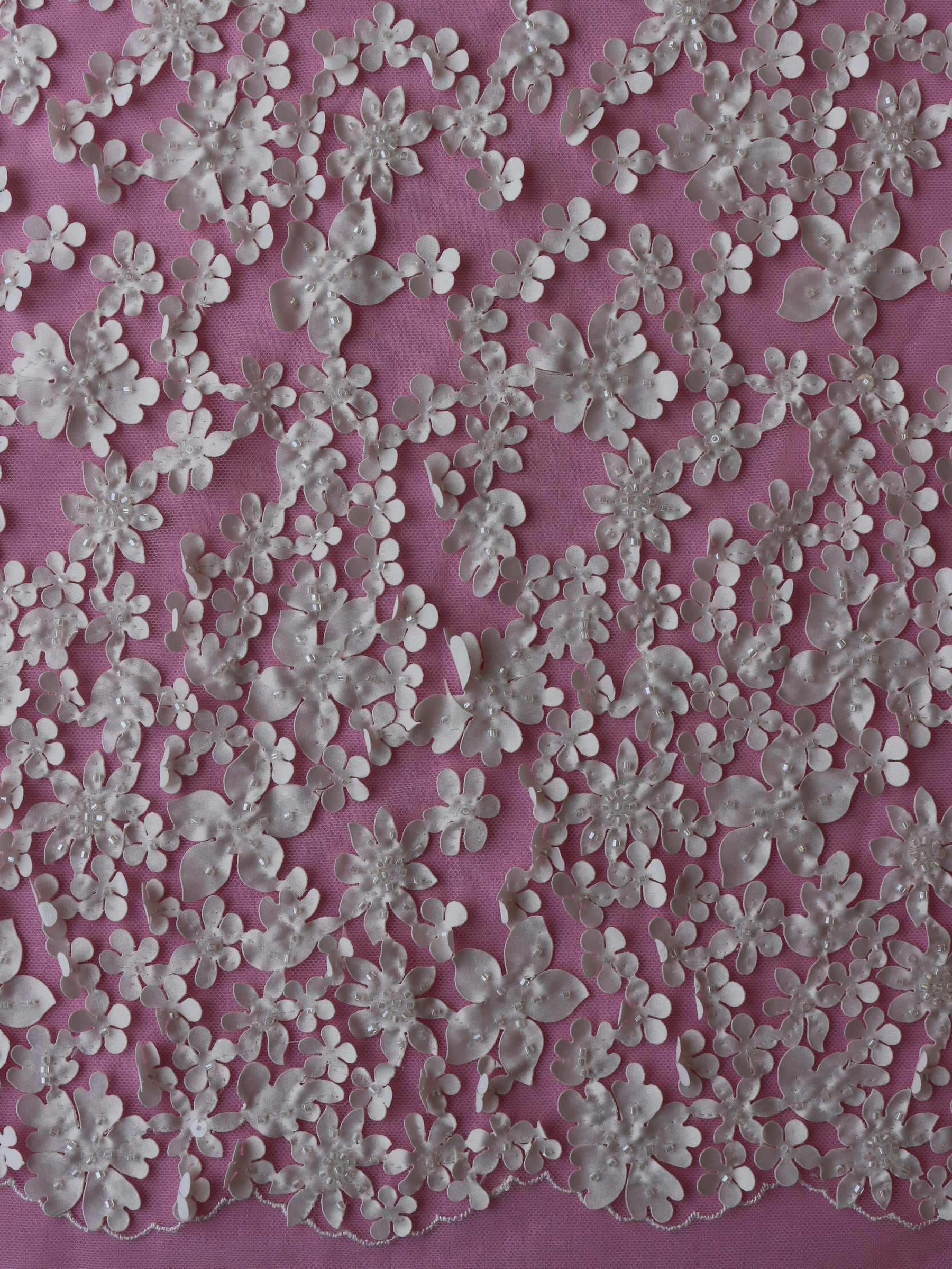 Ivory 3D Flower Lace - Viggo