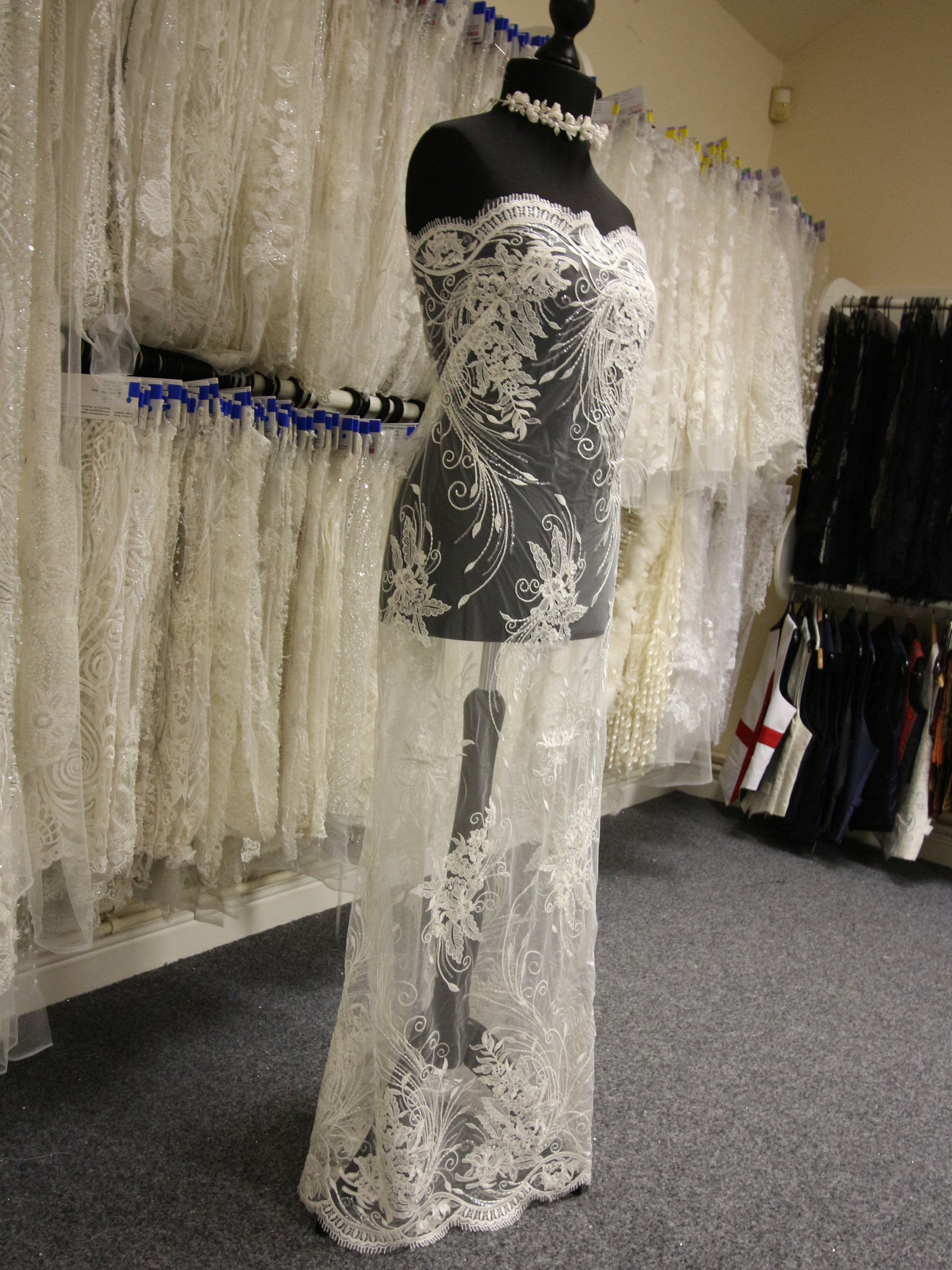 Ivory Corded Lace - Allegra