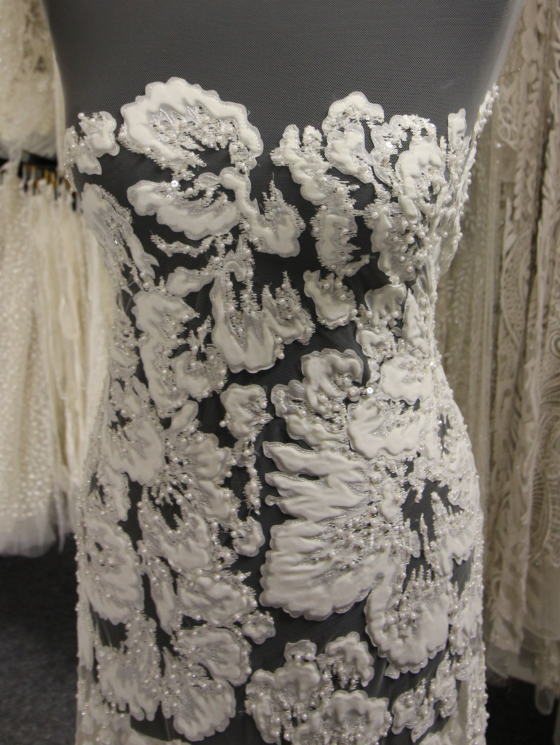 Ivory Embellished Lace - Allie