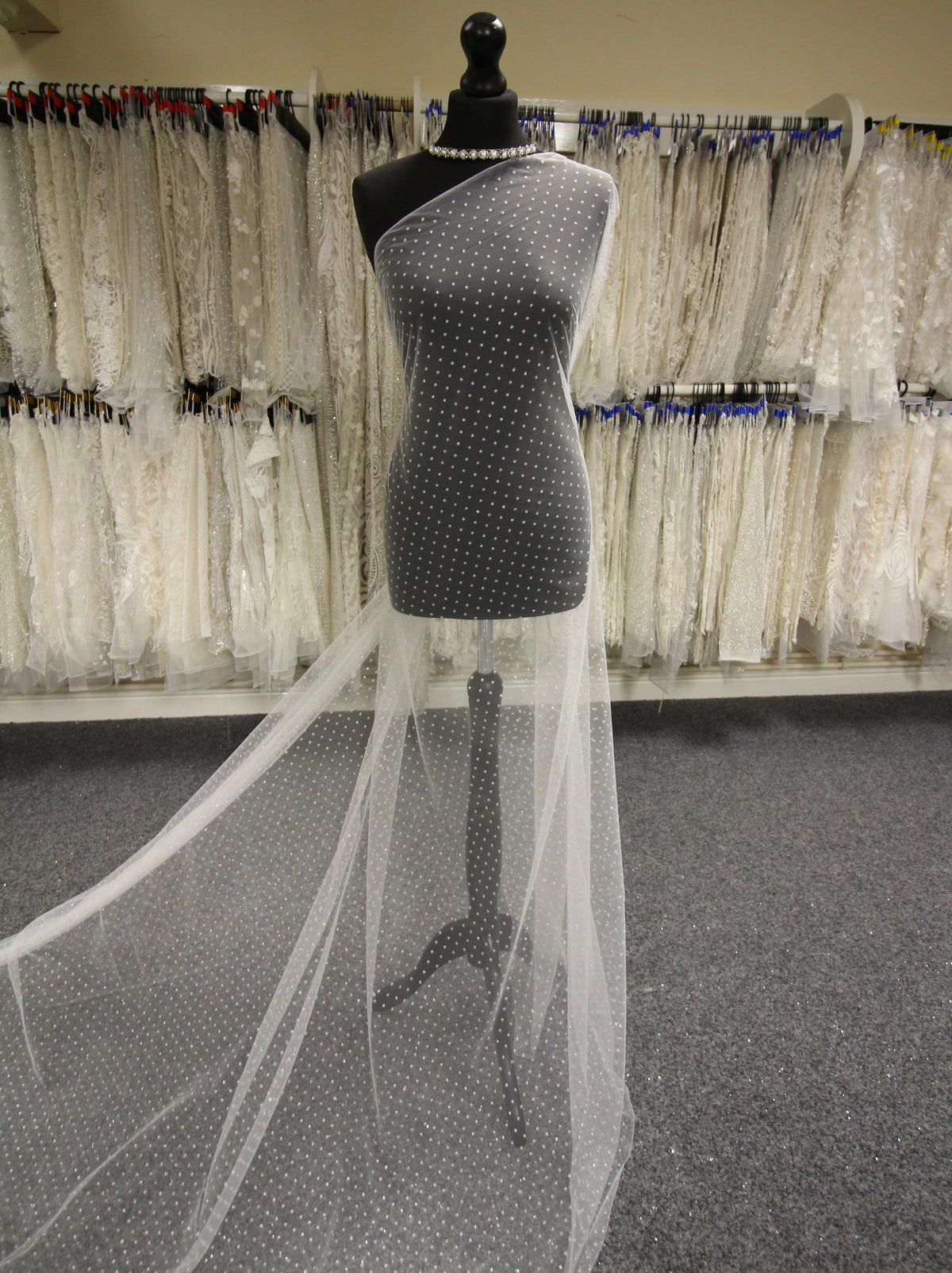 Glitter Flock Tulle - Armande