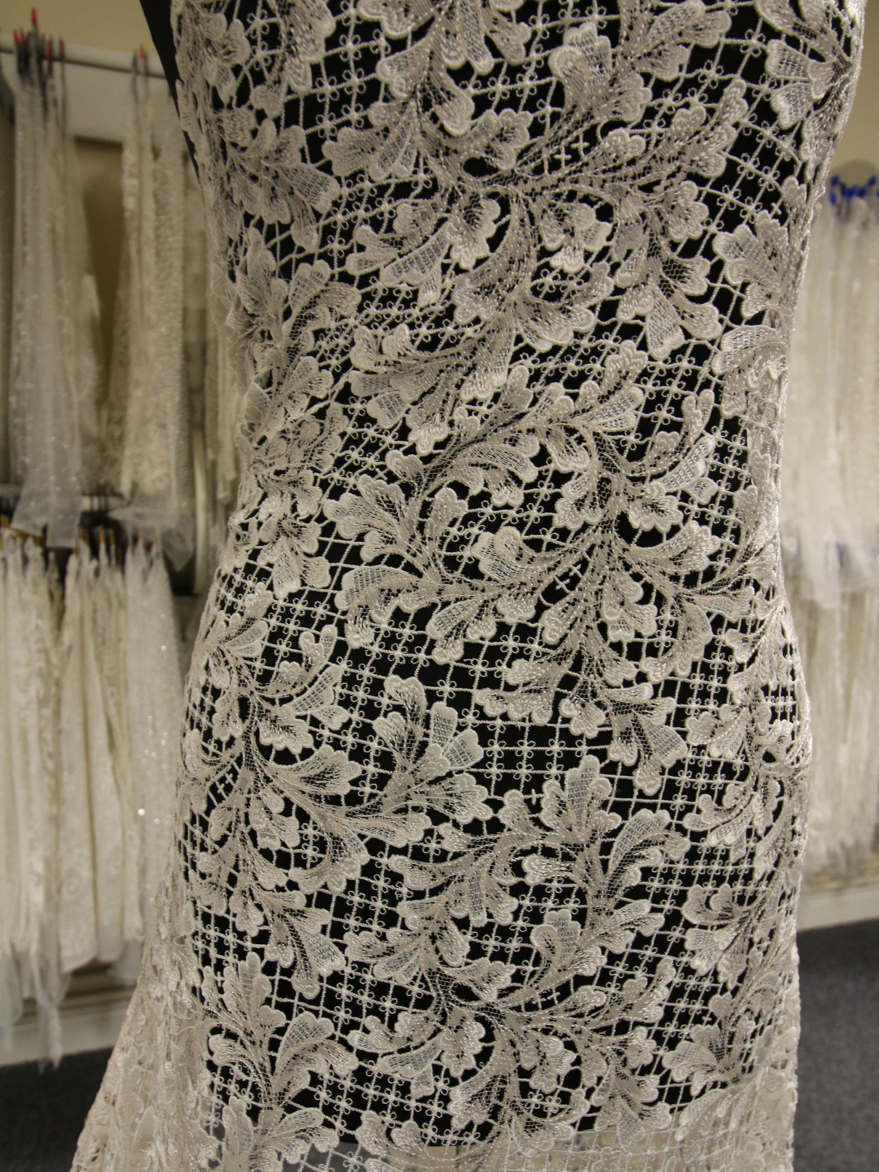 Ivory Embroidered Lace - Cassandra