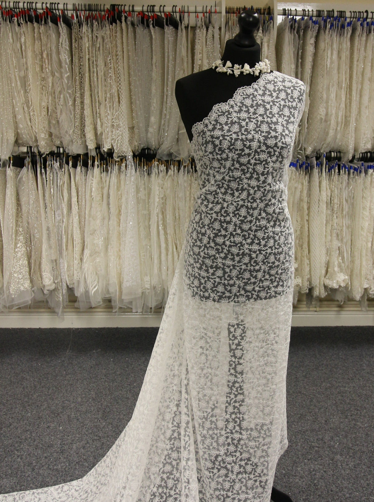 Ivory Embroidered Lace - Franca