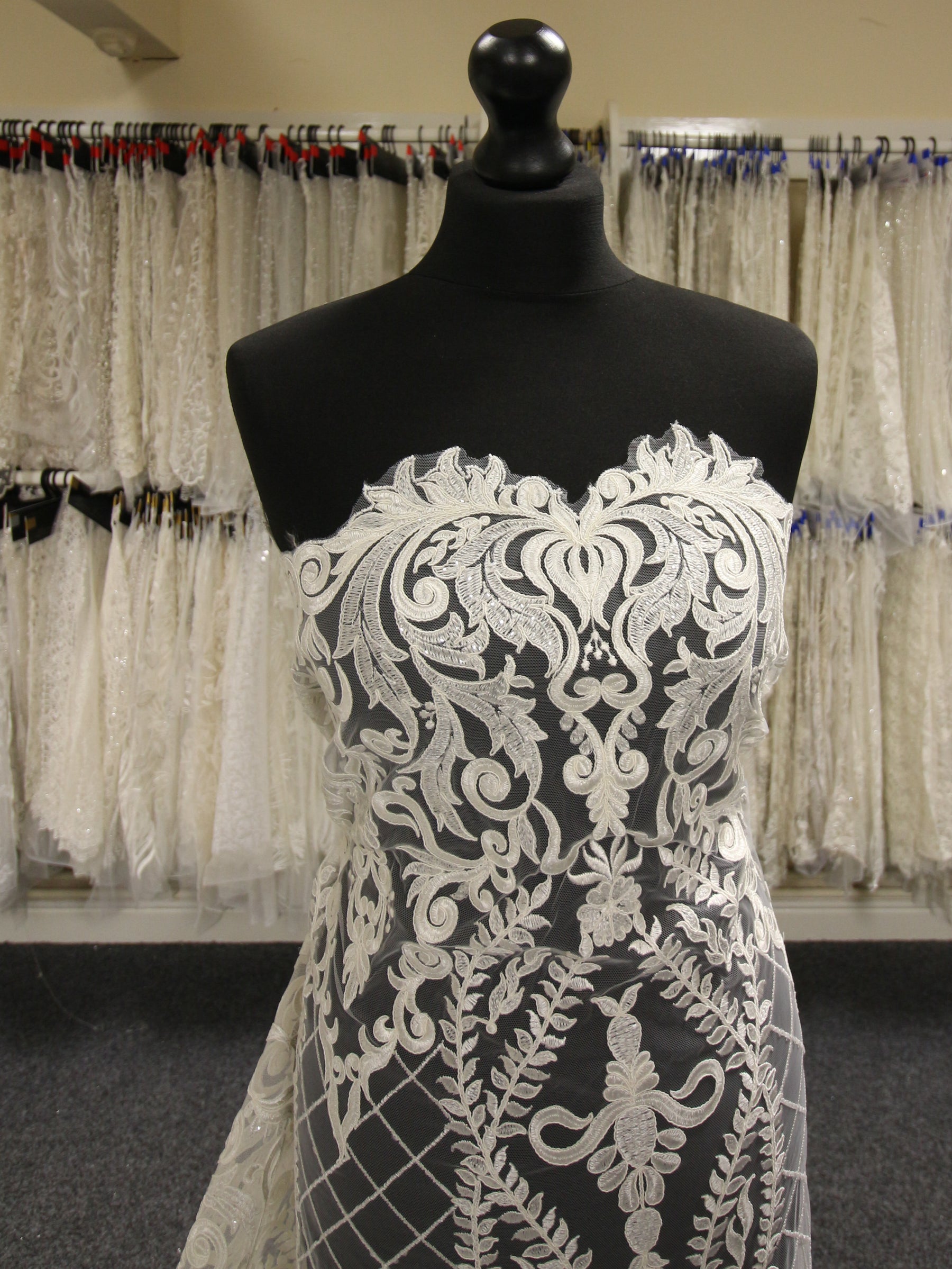 Ivory Embroidered Lace - Itzel