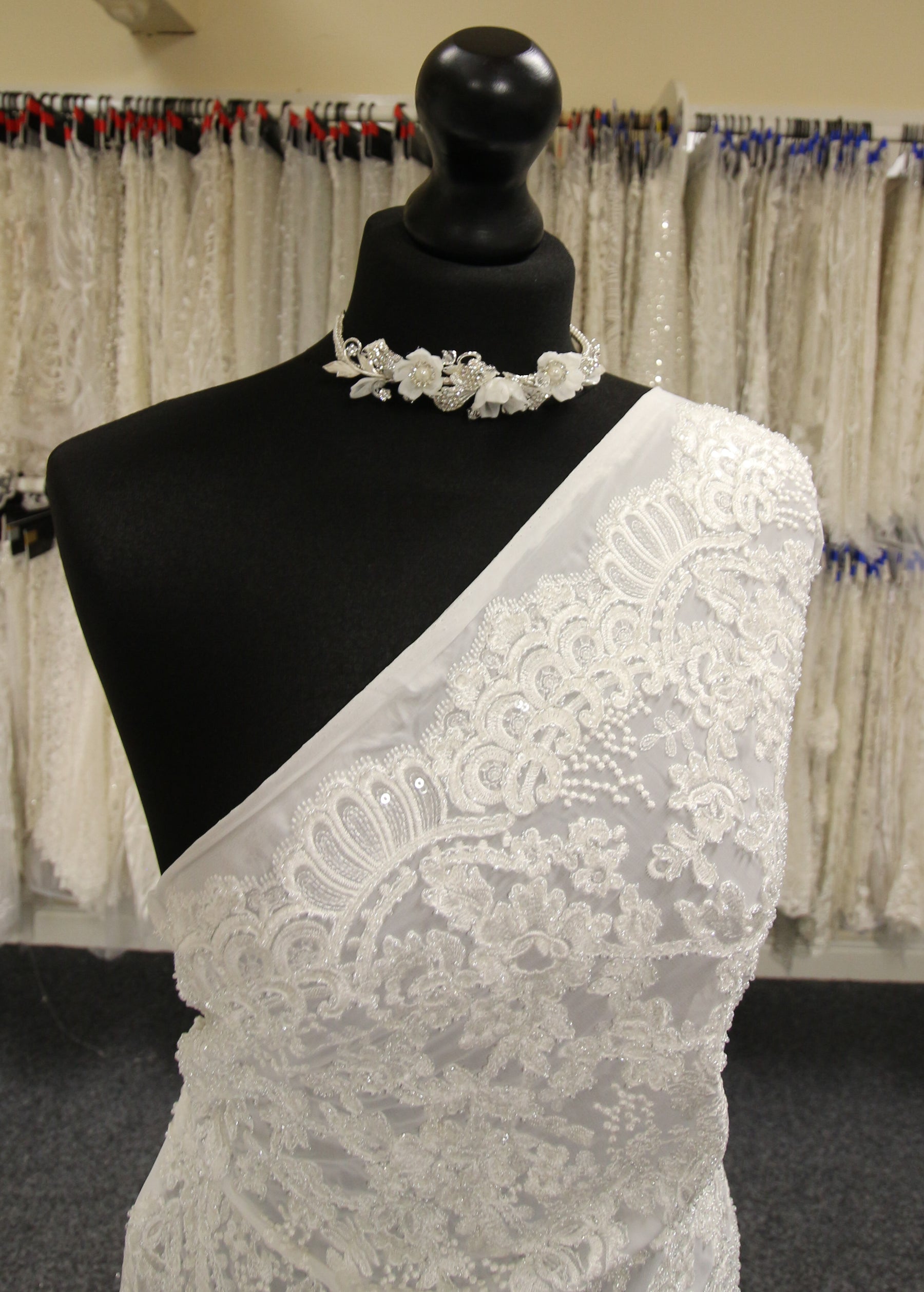 Ivory Beaded Lace - Jolie