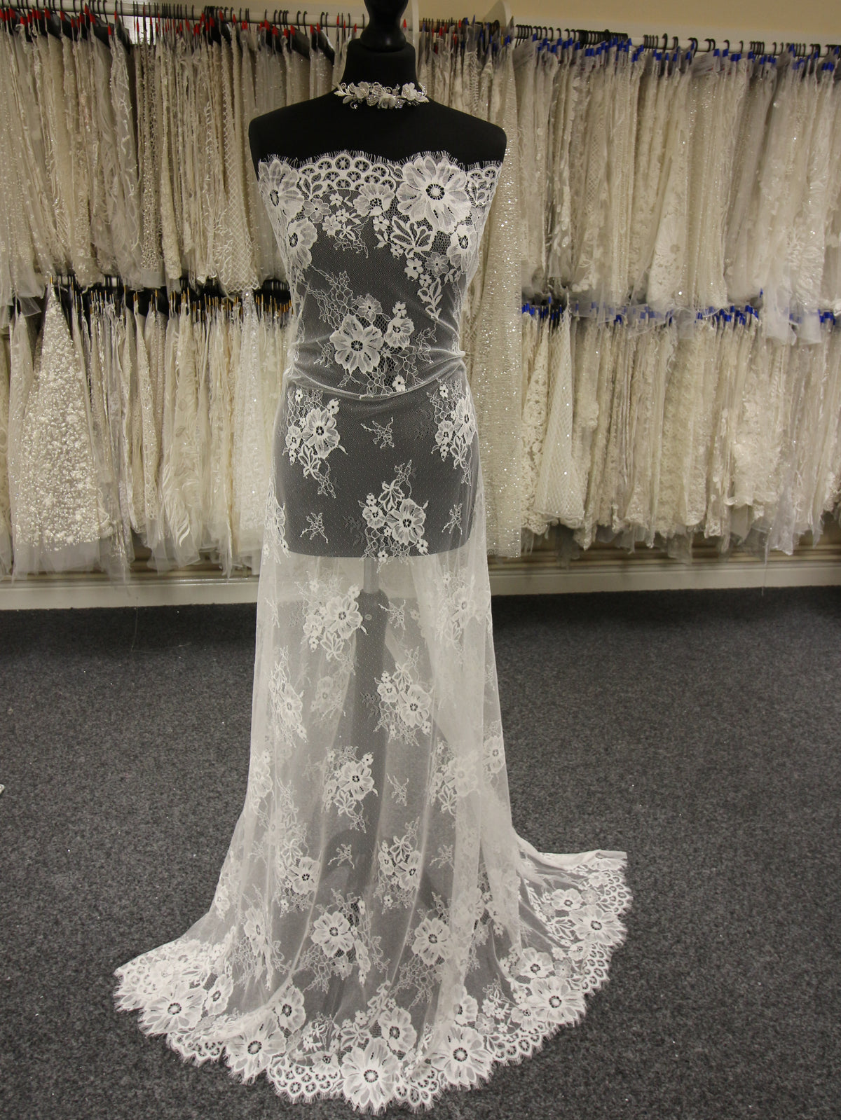 Ivory Lightweight Raschel Lace - Kasiana