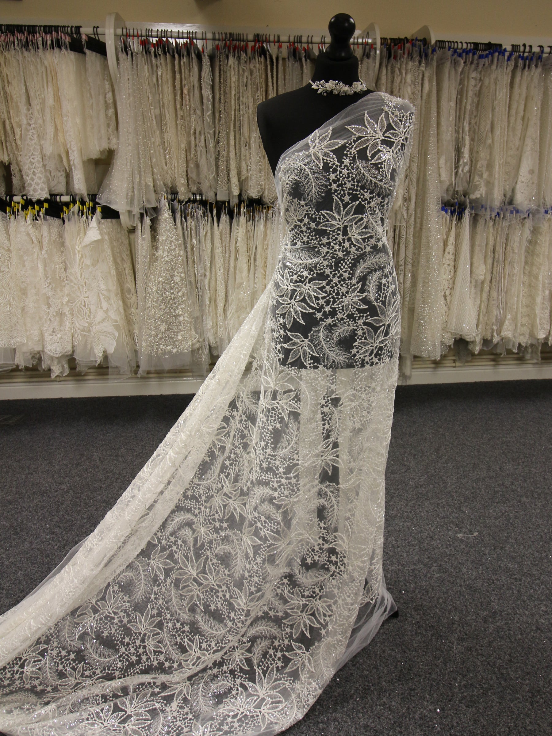 Ivory Beaded Lace - Loopa