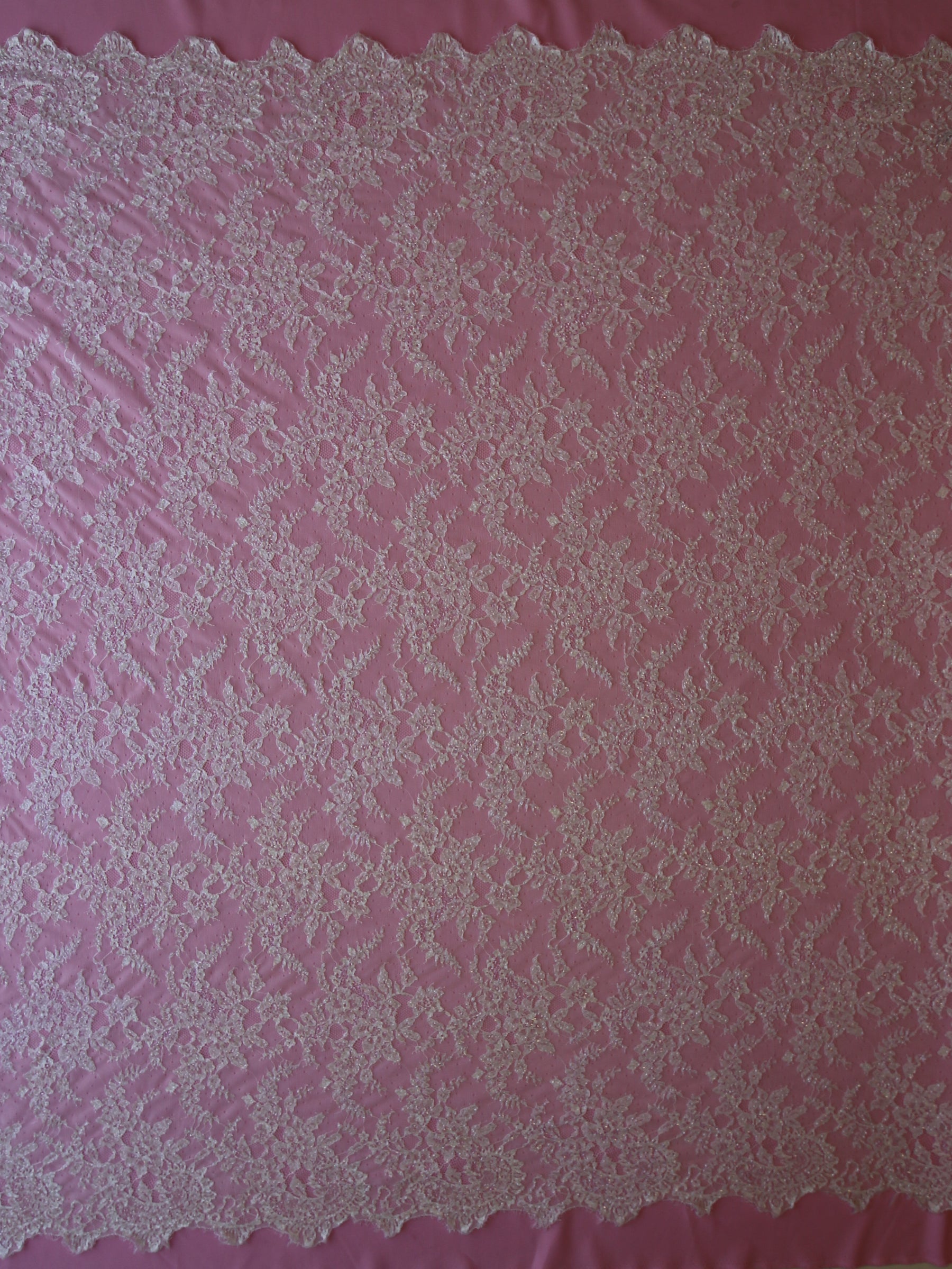 Ivory Beaded Lace - Manny
