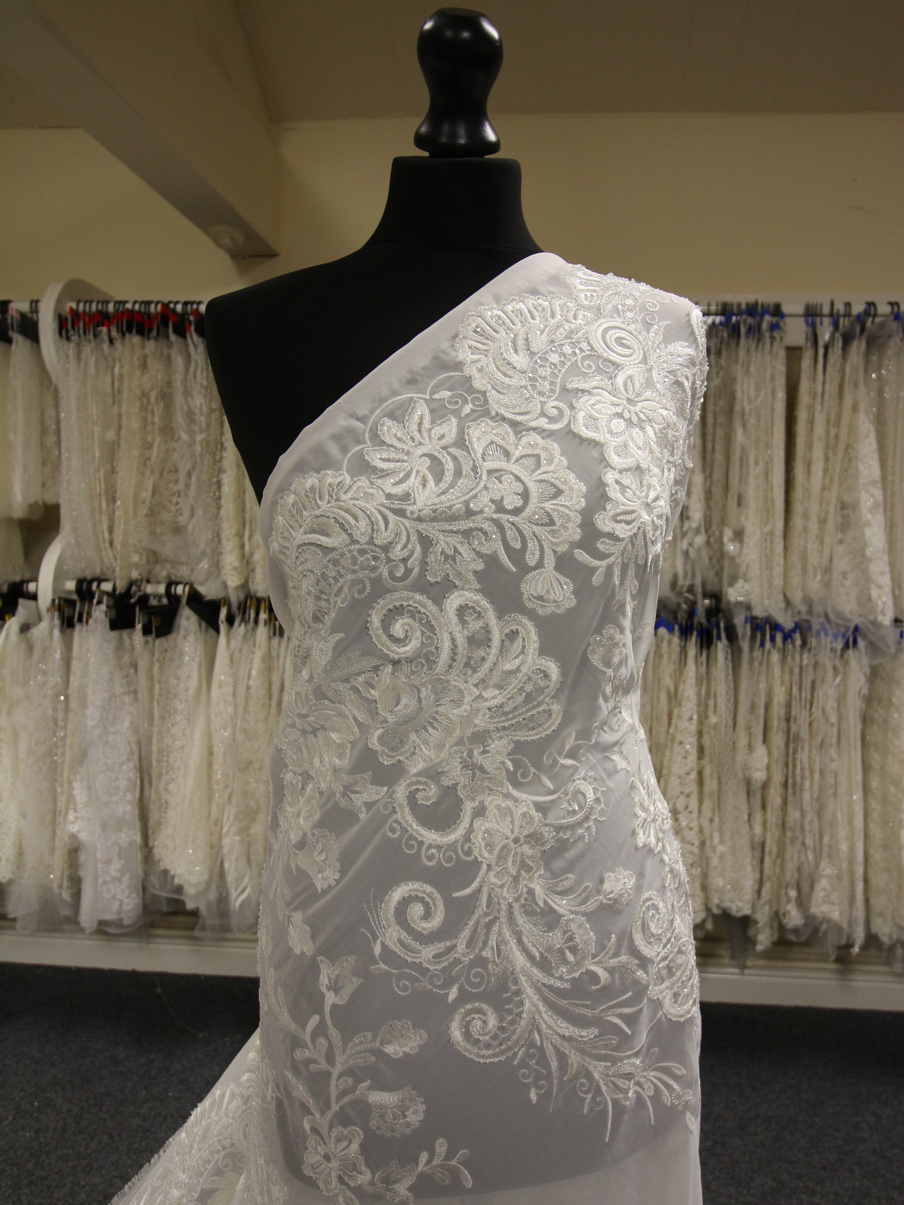 Ivory Chiffon Lace - Passion