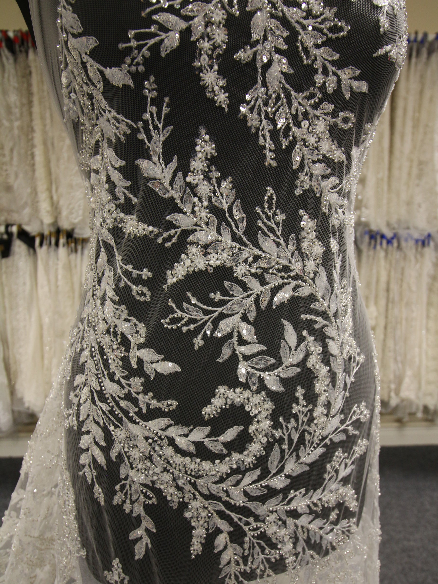 Ivory Embroidered Lace - Rodrigua