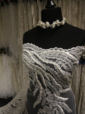 Ivory Embroidered Lace - Willow