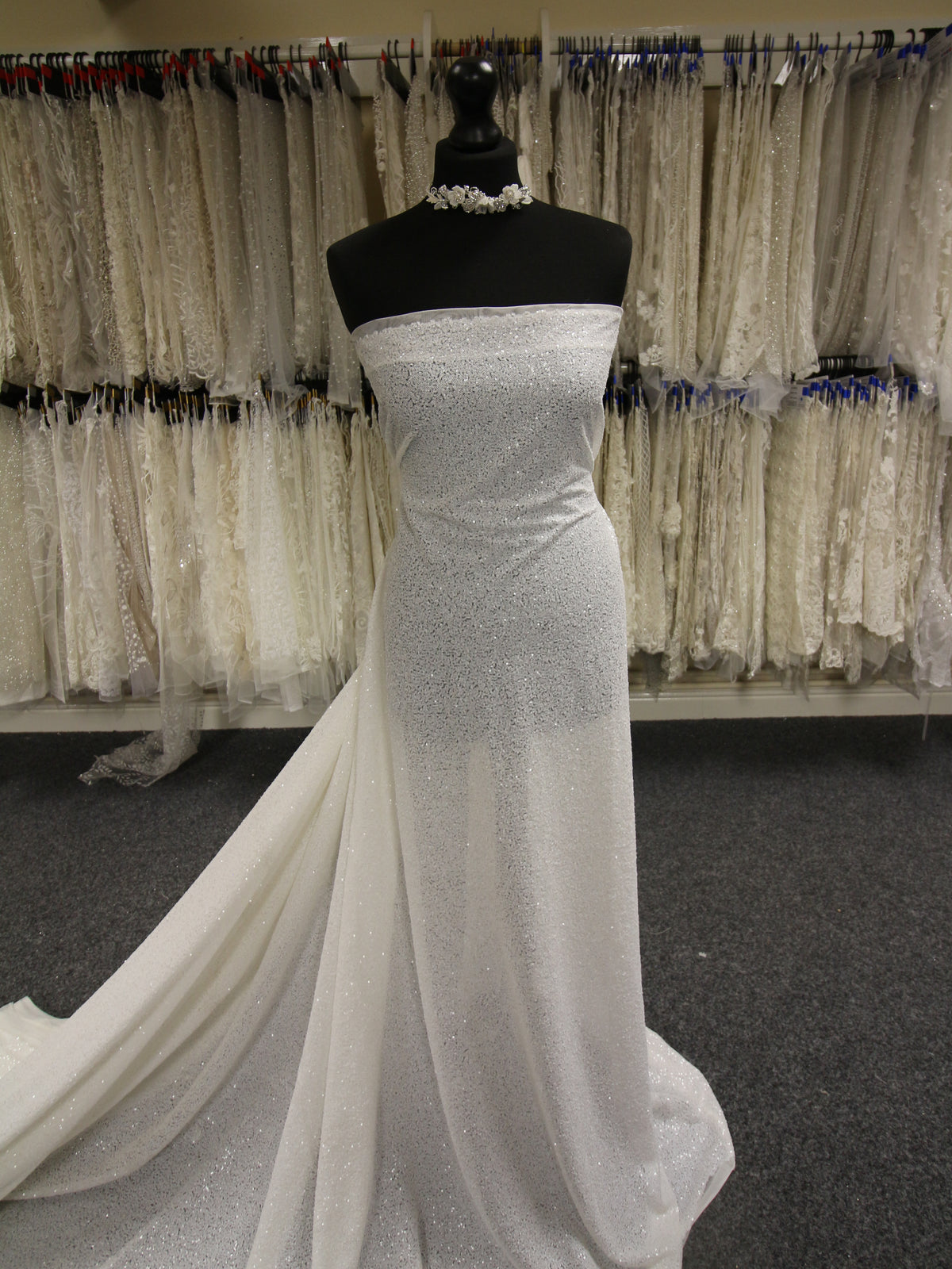 Ivory Sequin Lace - Winny