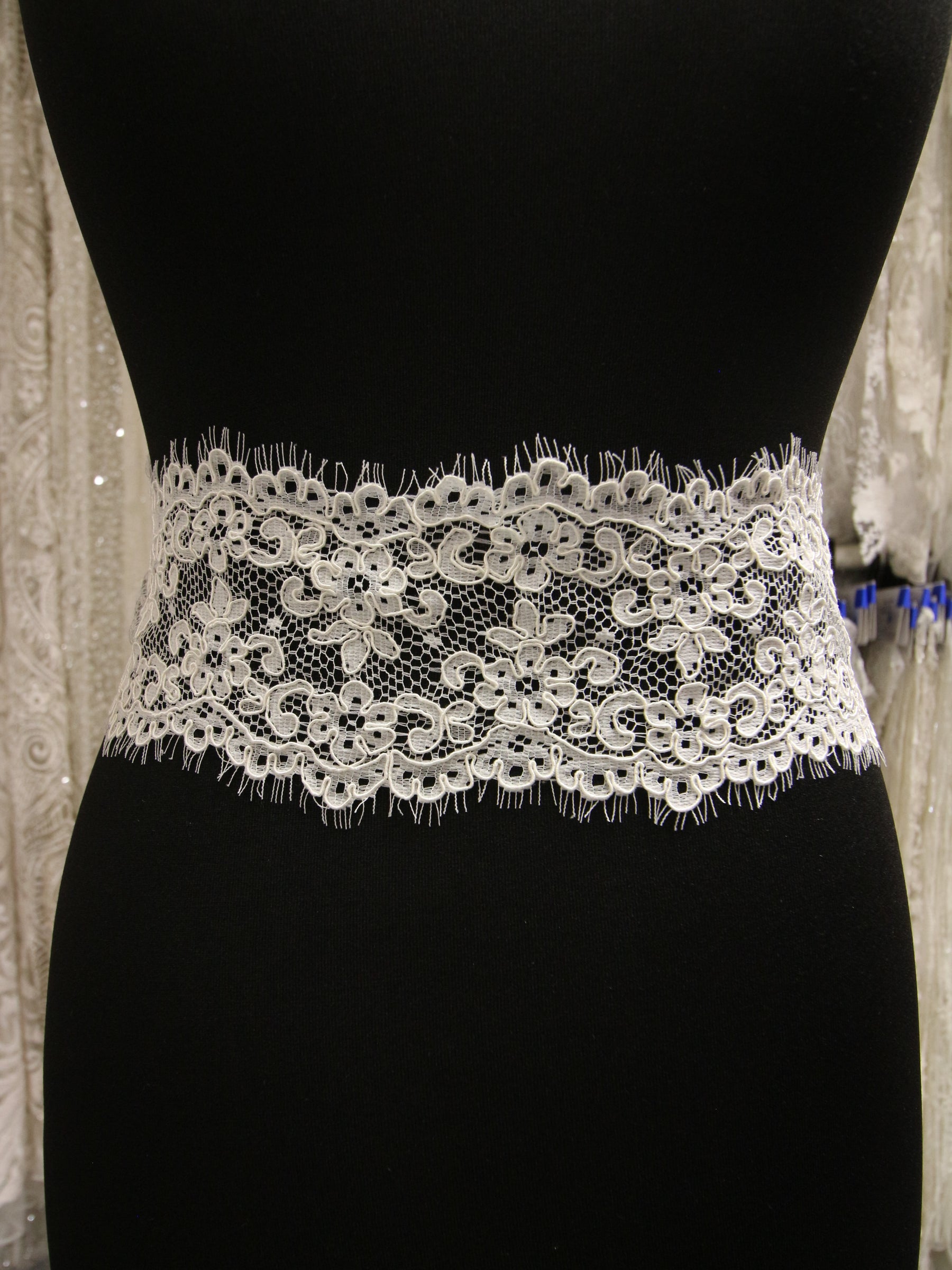 Ivory Corded Lace Trim - Ego