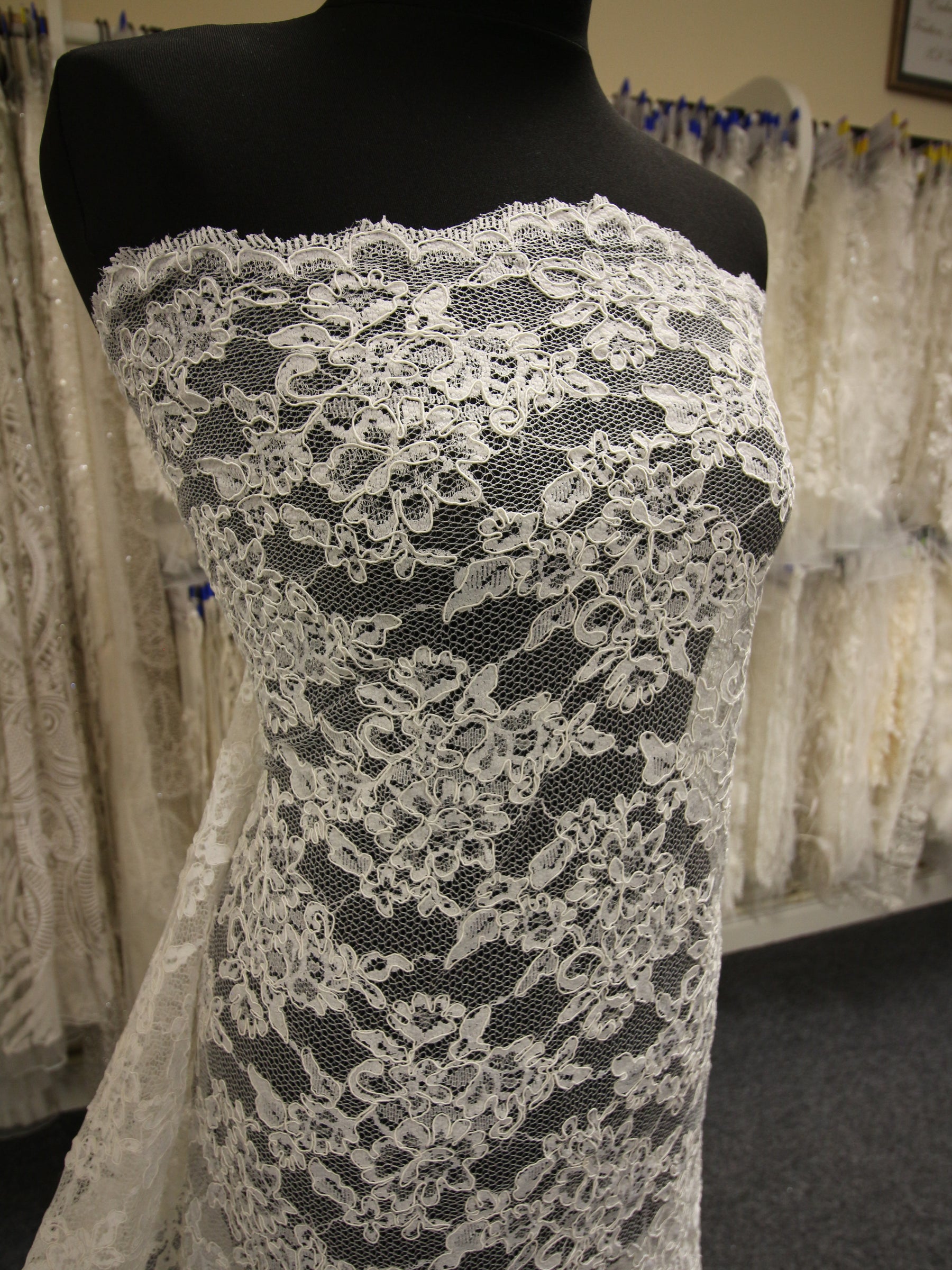 Ivory Corded Lace - Leah