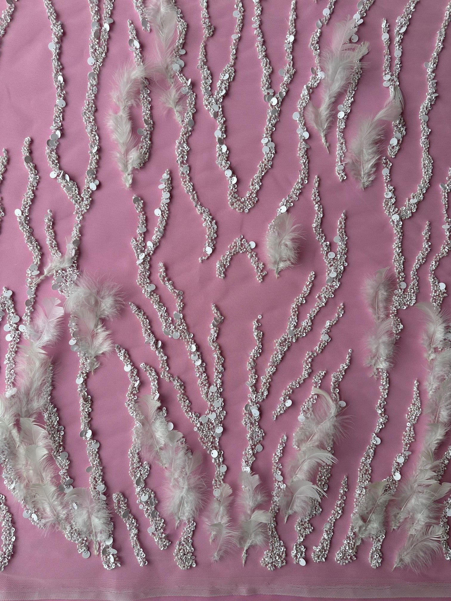 Ivory Feather Lace - Lowena