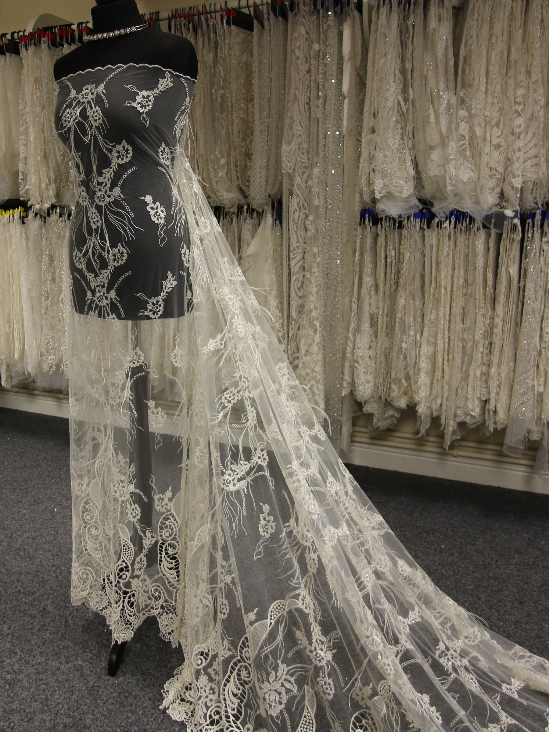 Ivory Embroidered Lace - Jessamine