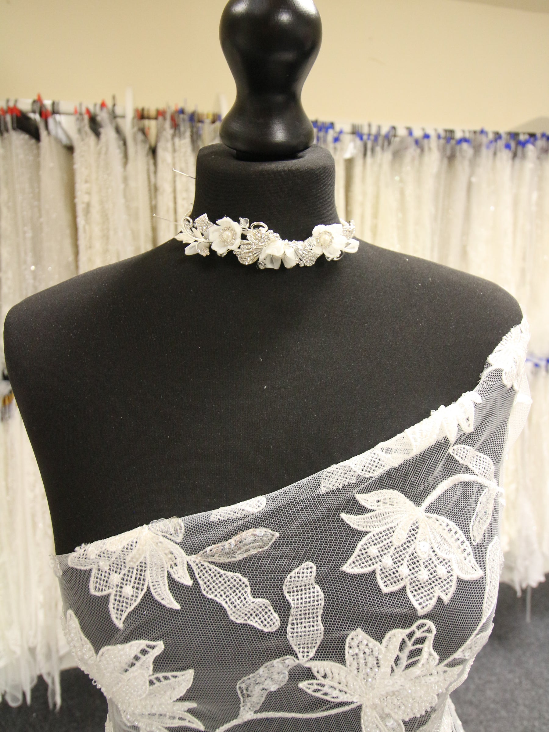 Ivory Beaded Lace - Callie