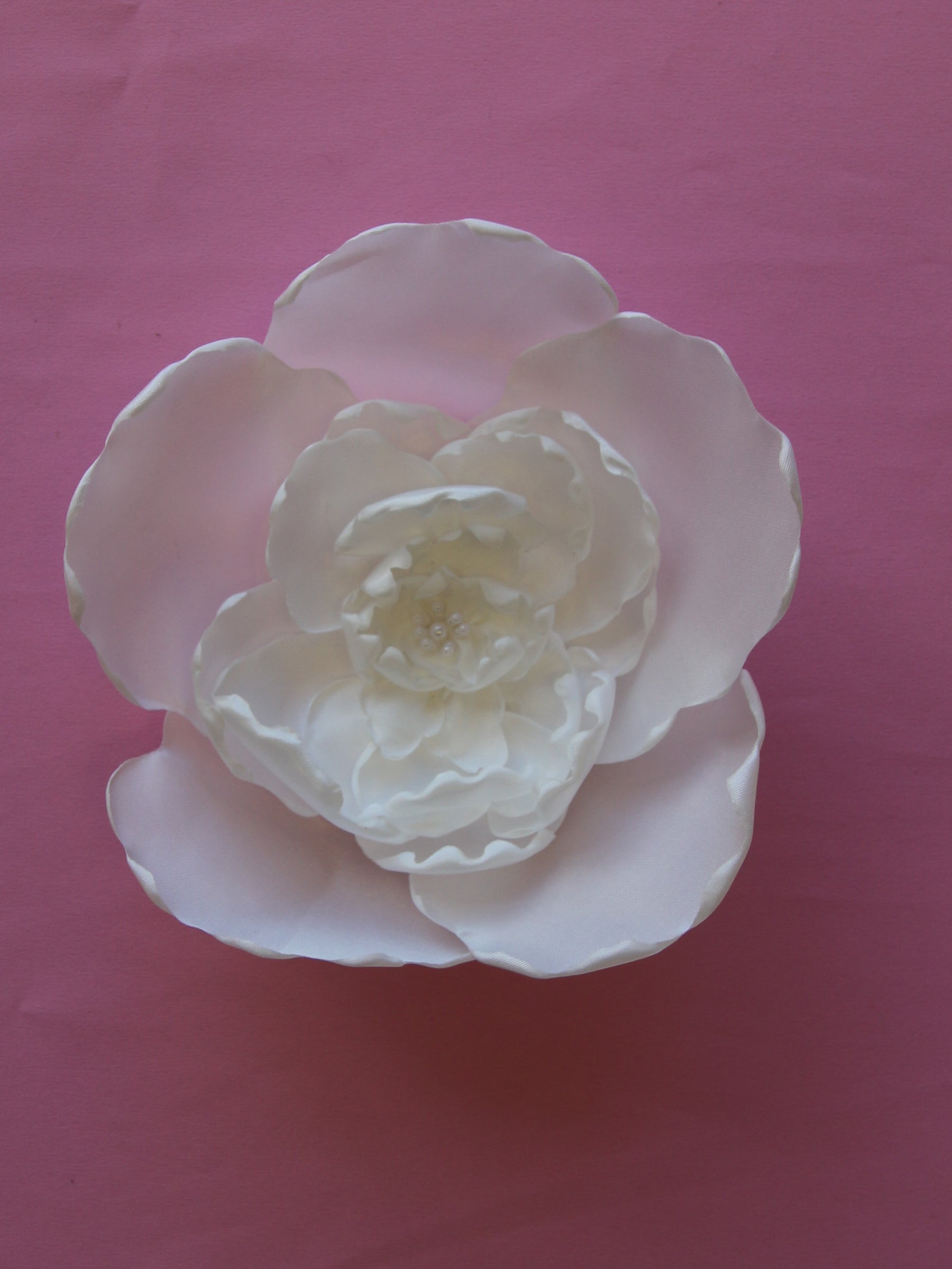 Ivory Flower Applique - Mulberry