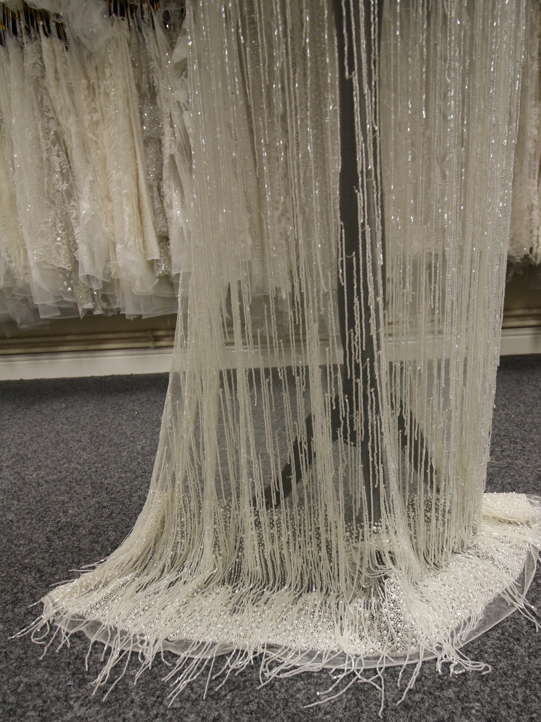 Ivory Beaded Lace - Astaire