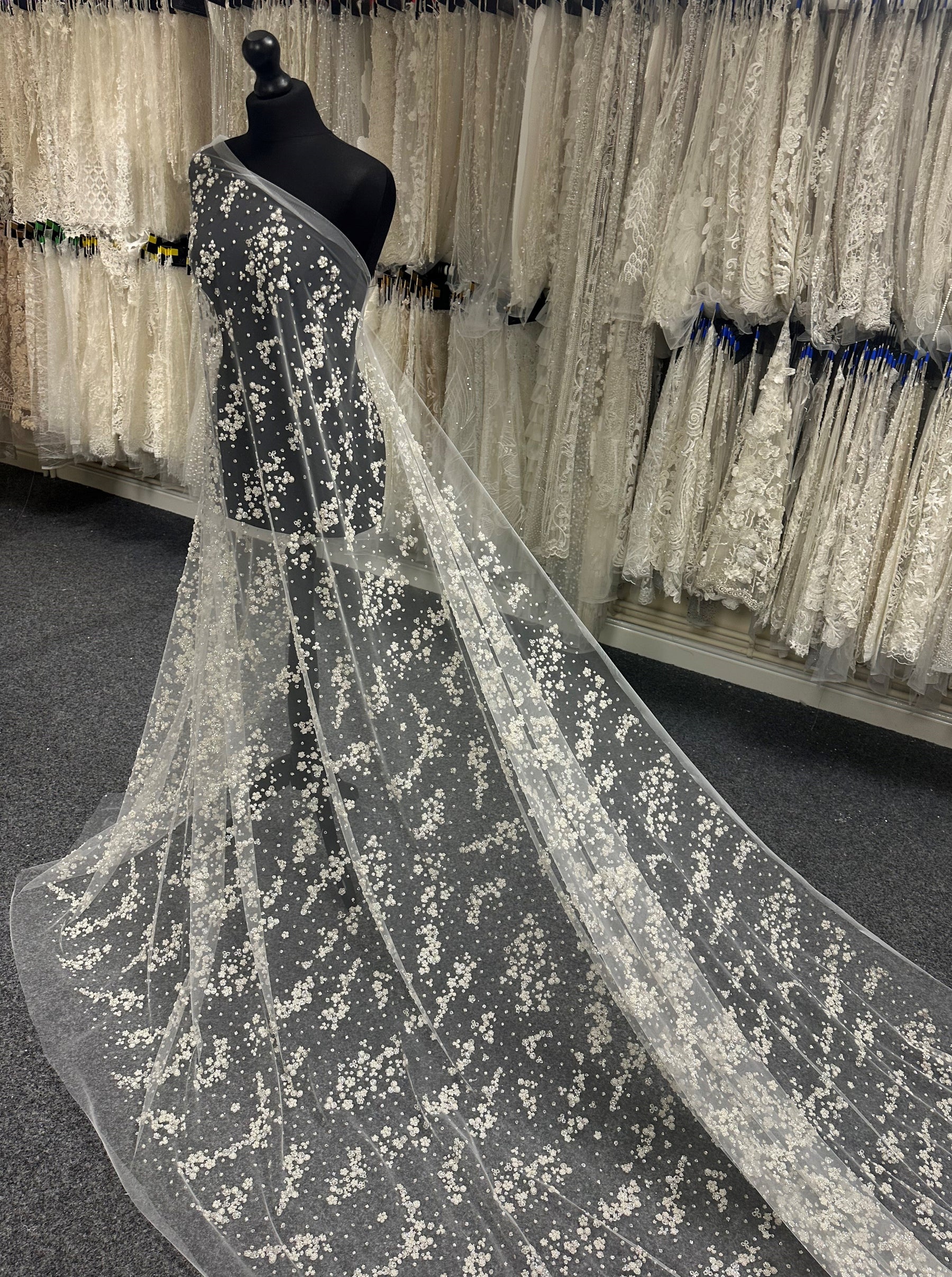 Ivory Glitter Lace - Breda