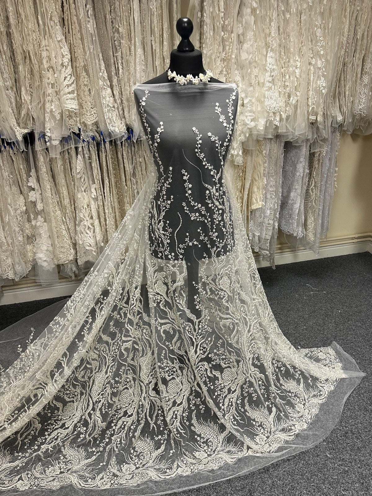 Ivory Glitter Lace - Panopolis