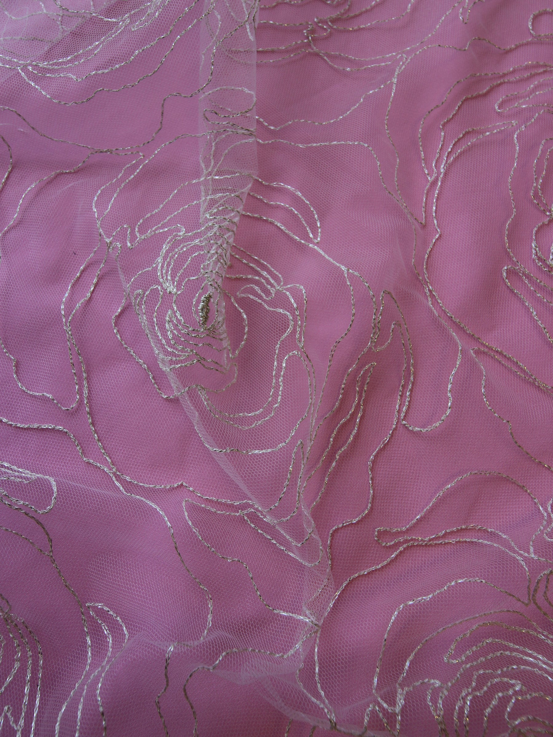 Ivory Embroidered Lace - Adeya