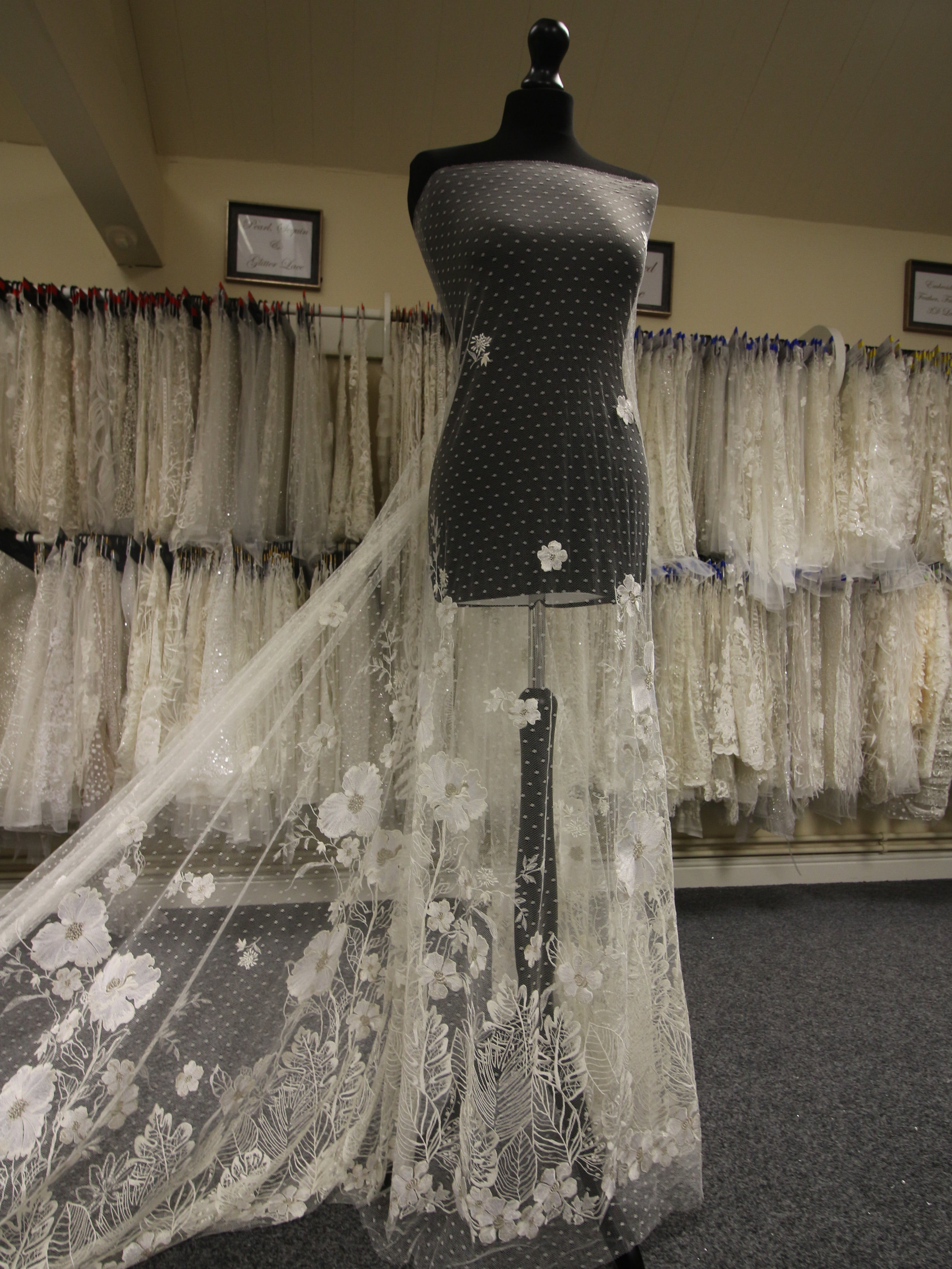 lace white bridal dress Veil Haven Bridal Dress– Teuta Matoshi main image 0
