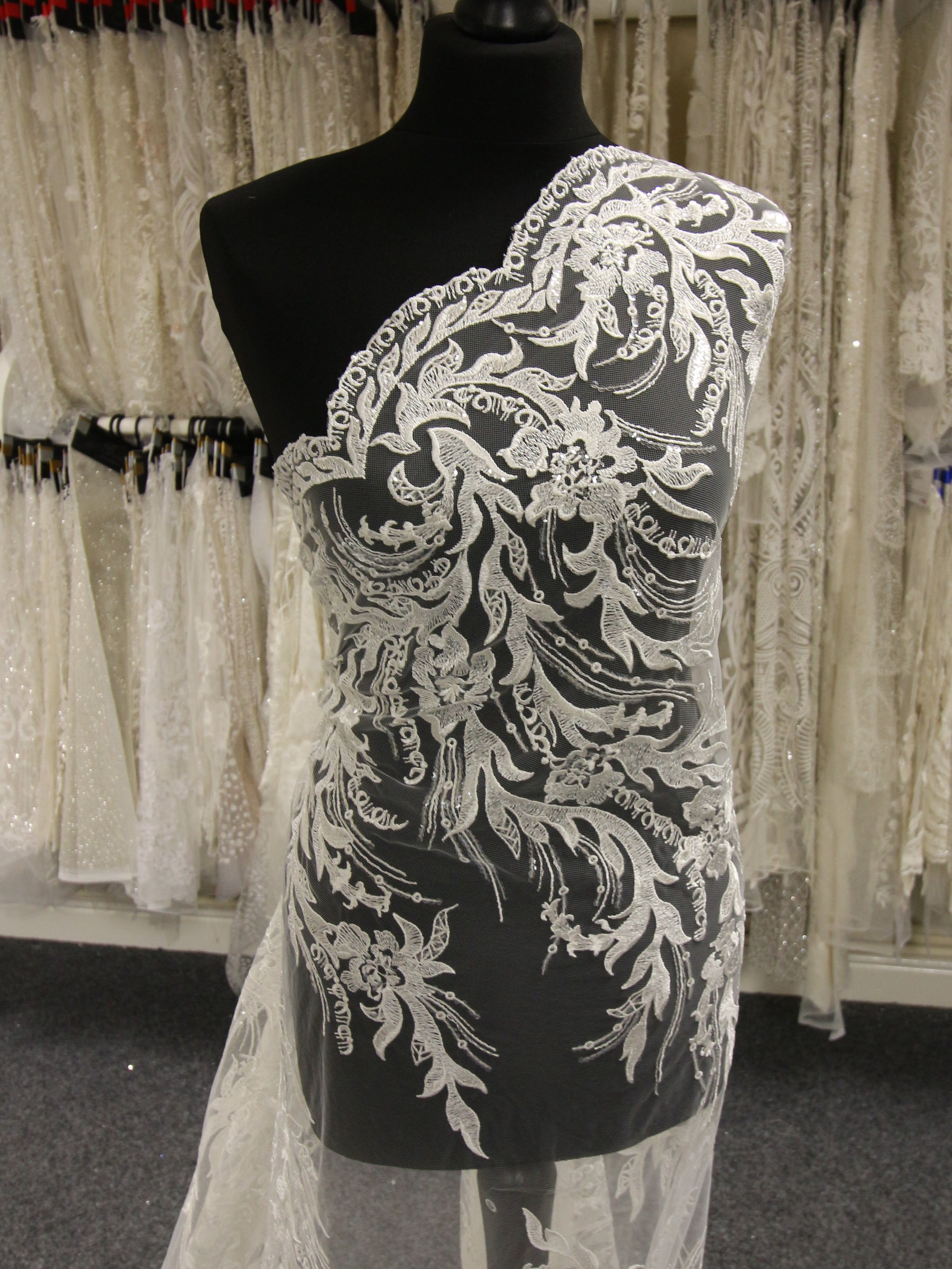 Ivory Embroidery Lace - Abrielle