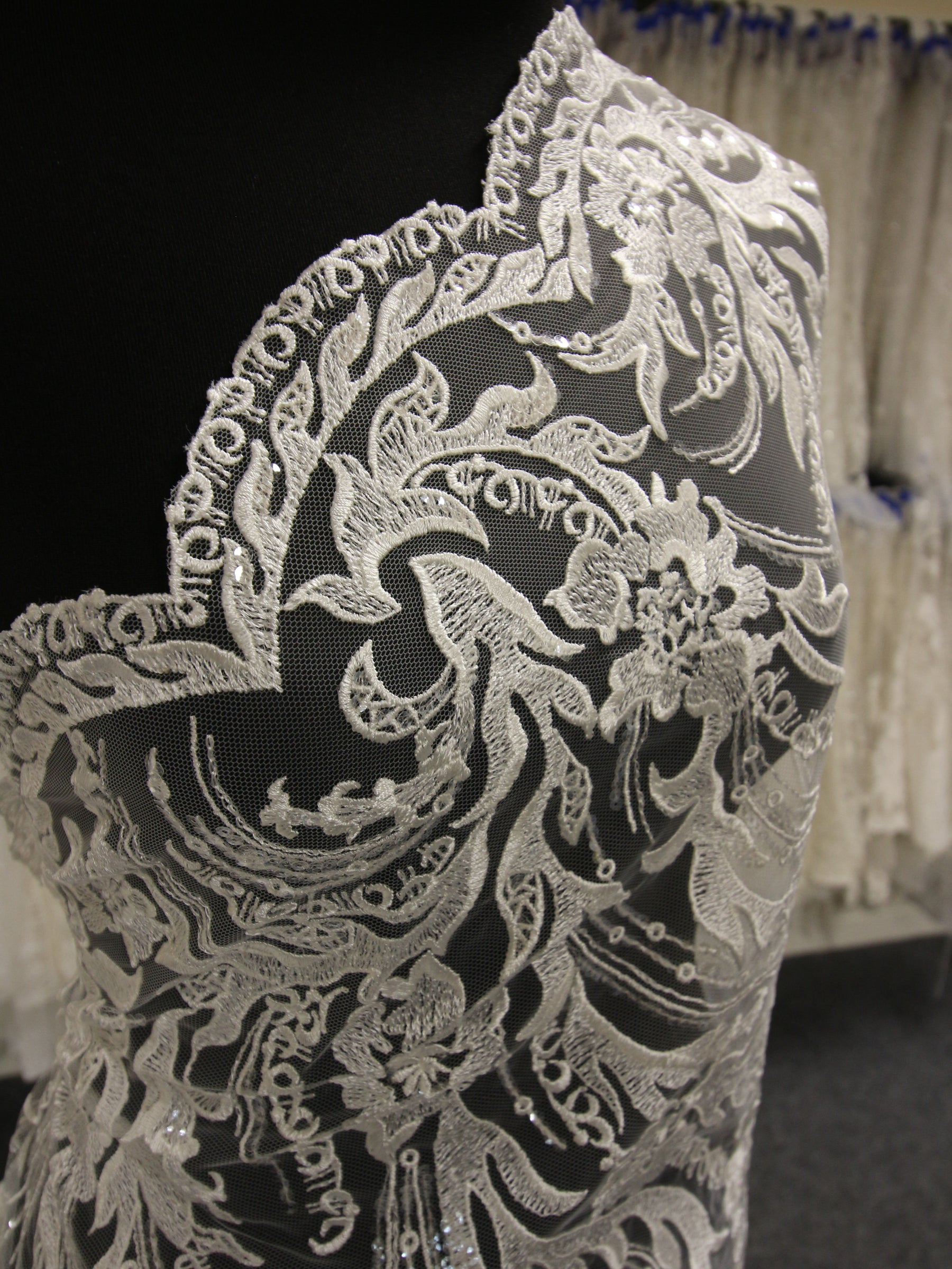 Ivory Embroidery Lace - Abrielle