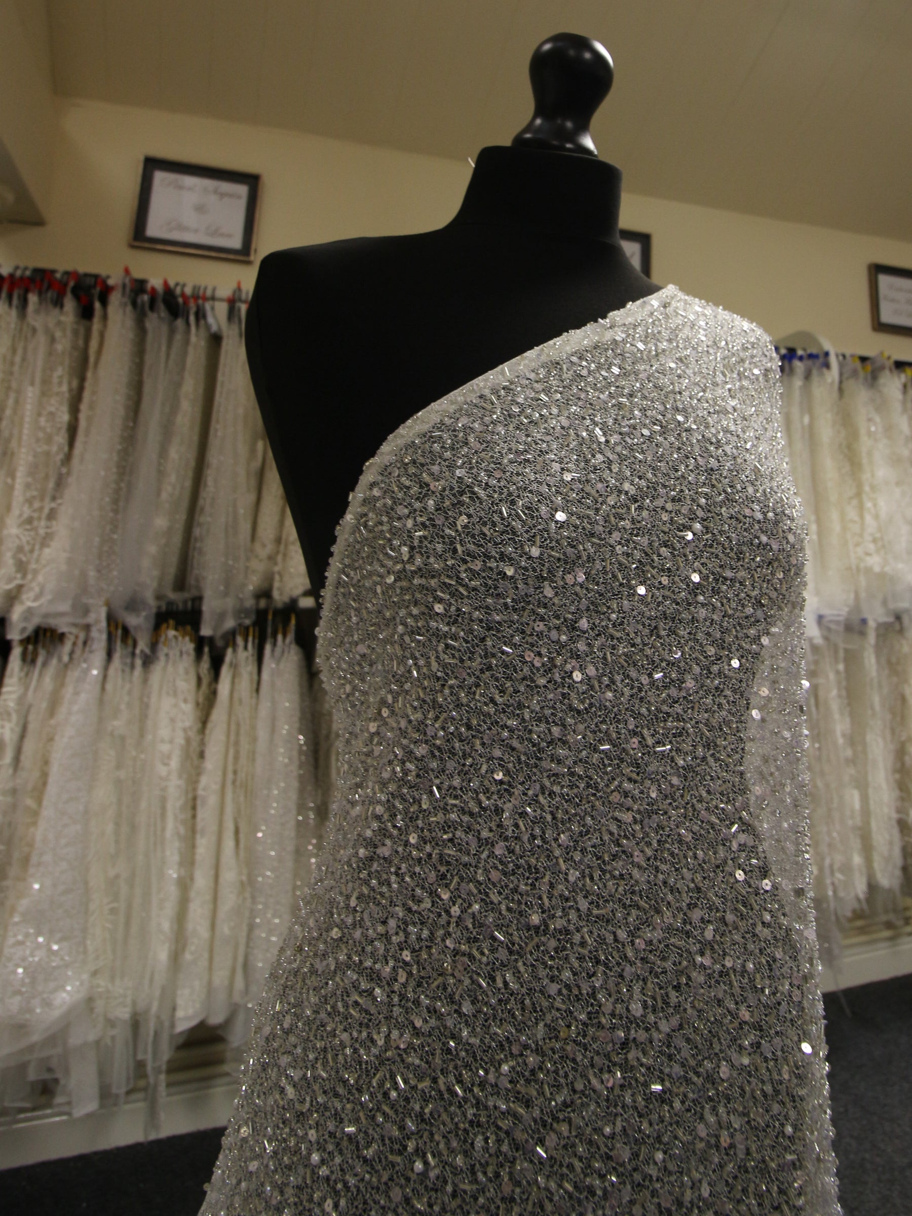 Ivory Beaded Lace - Fergie