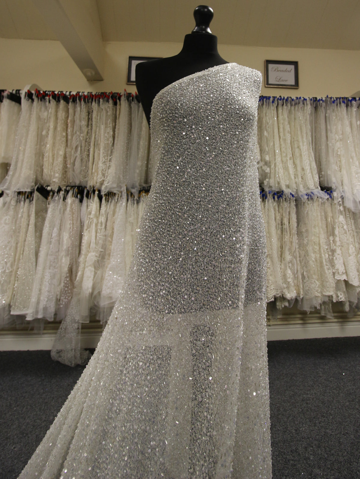 Ivory Beaded Lace - Fergie