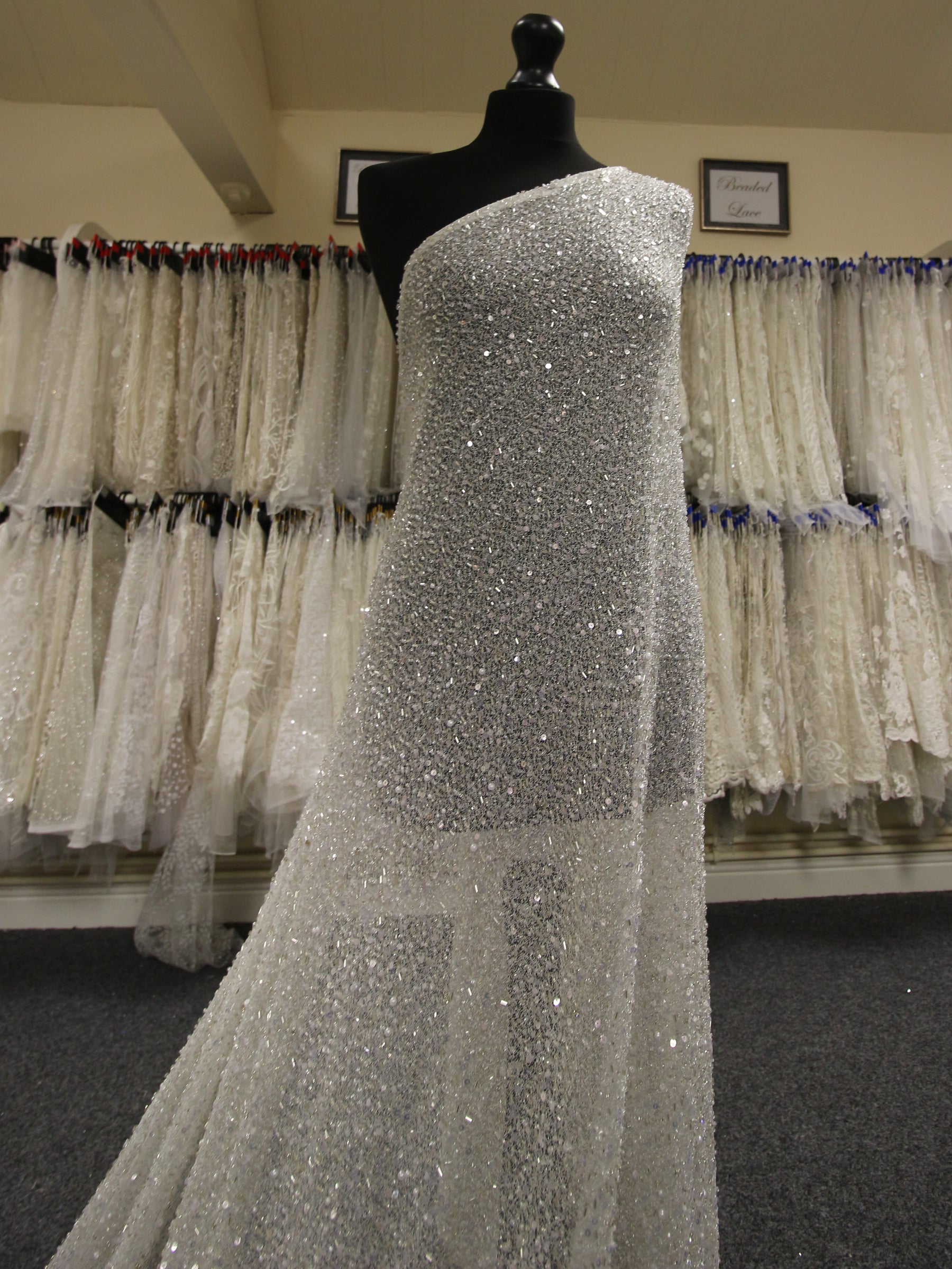 Ivory Beaded Lace - Fergie