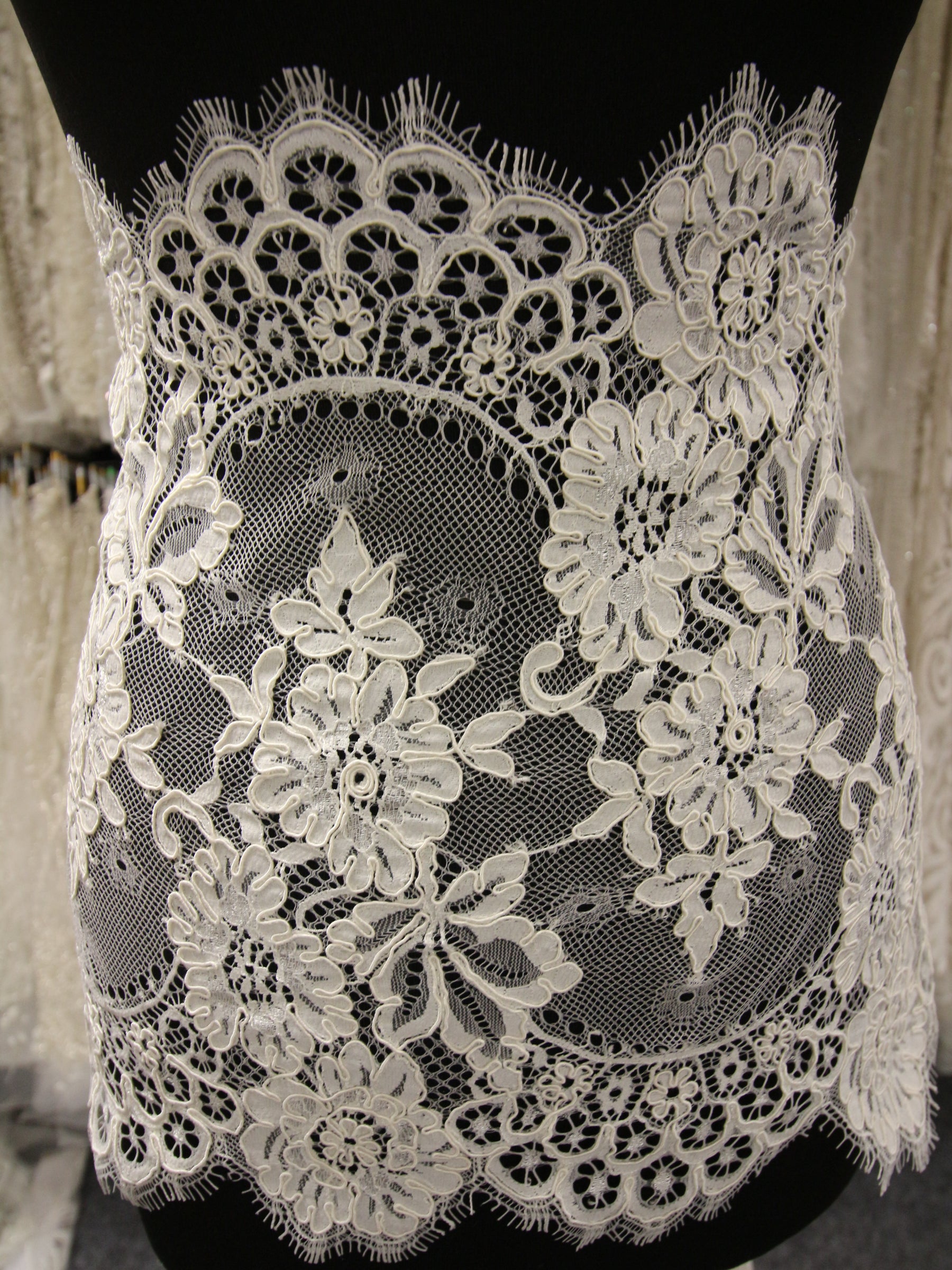 Ivory Corded Lace Trim - Mackenzie