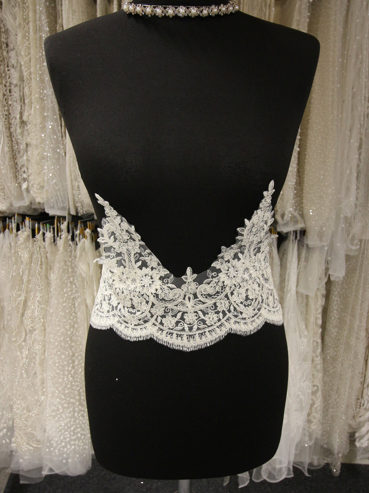 Ivory Corded Lace Trim - Oklahoma