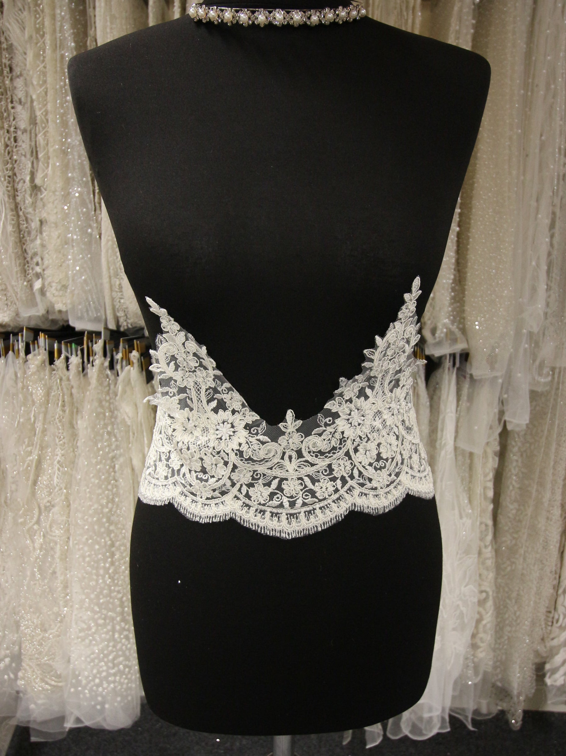 Ivory Corded Lace Trim - Oklahoma