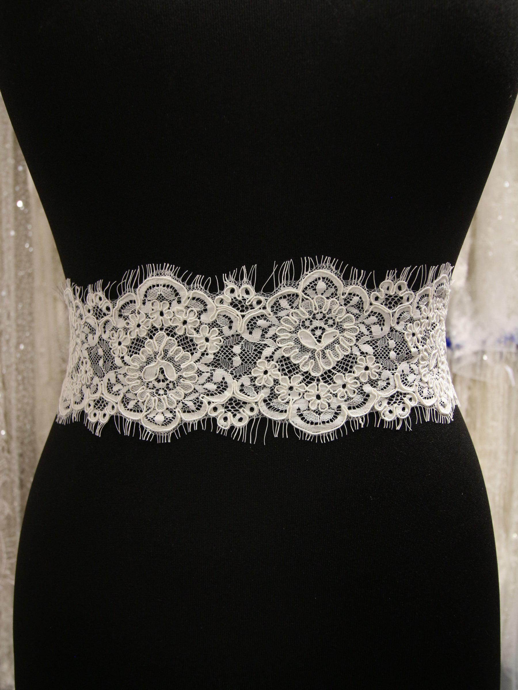 Ivory Corded Lace Trim - Tatiana