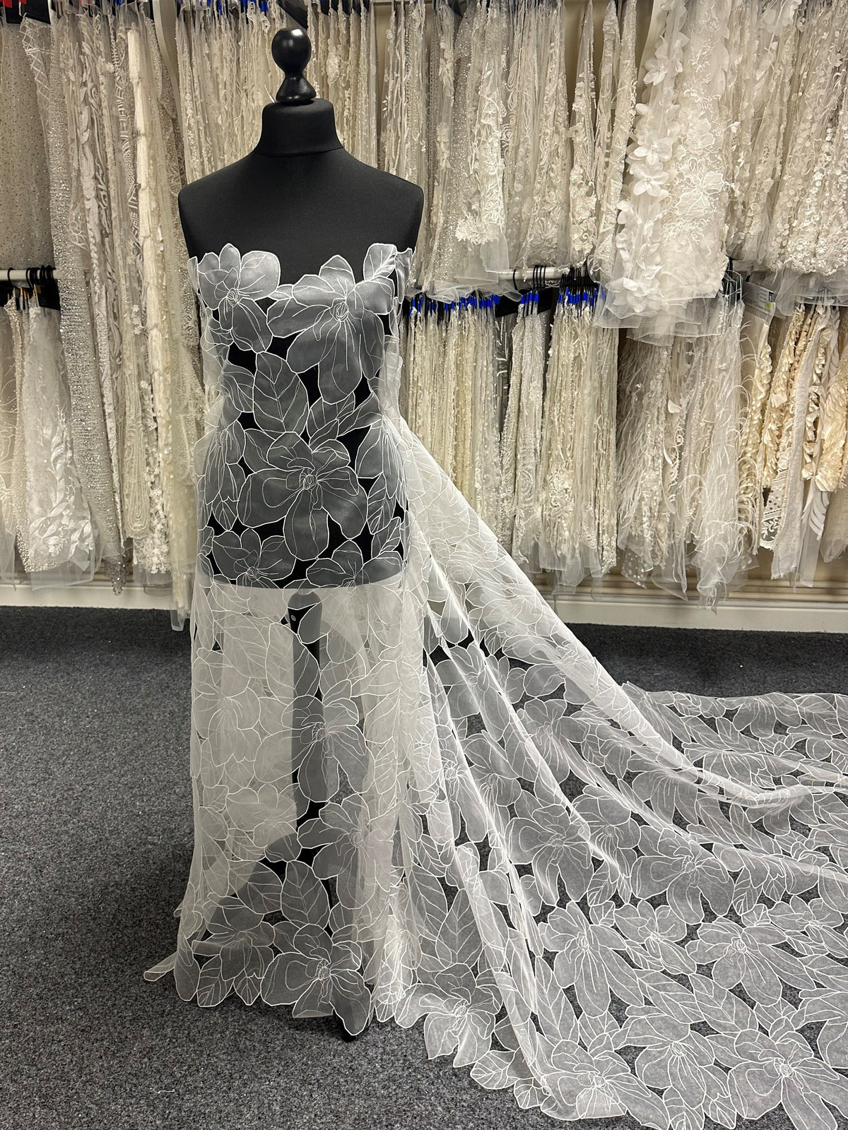 Ivory Organza Lace - Jerza