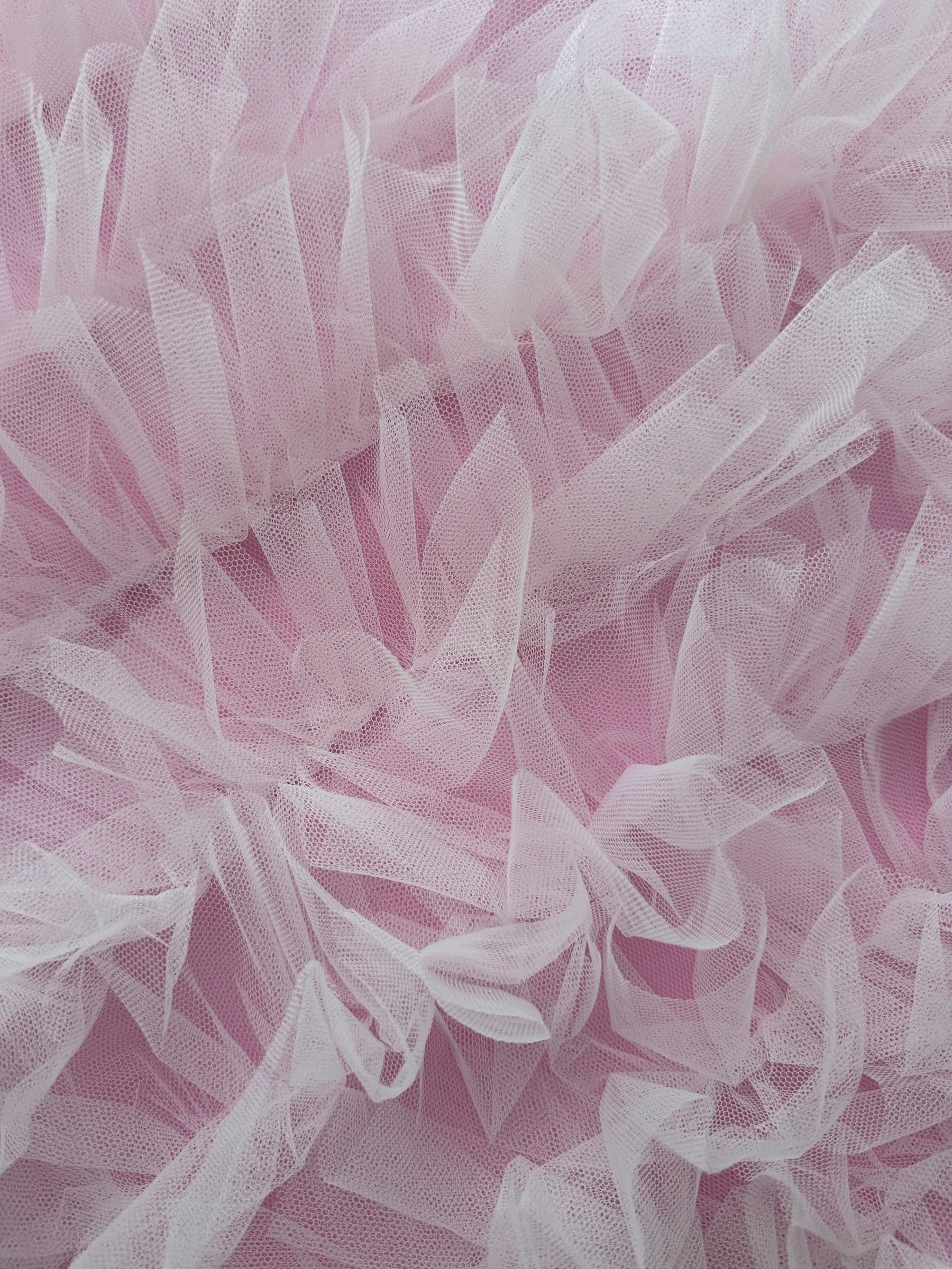 Ivory Pleated Tulle - Audrinna