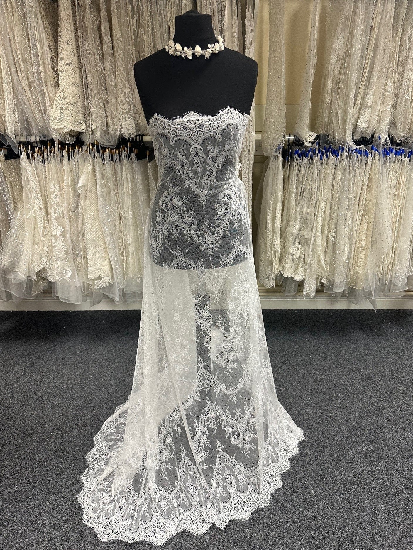 Ivory Raschel Lace – Madison