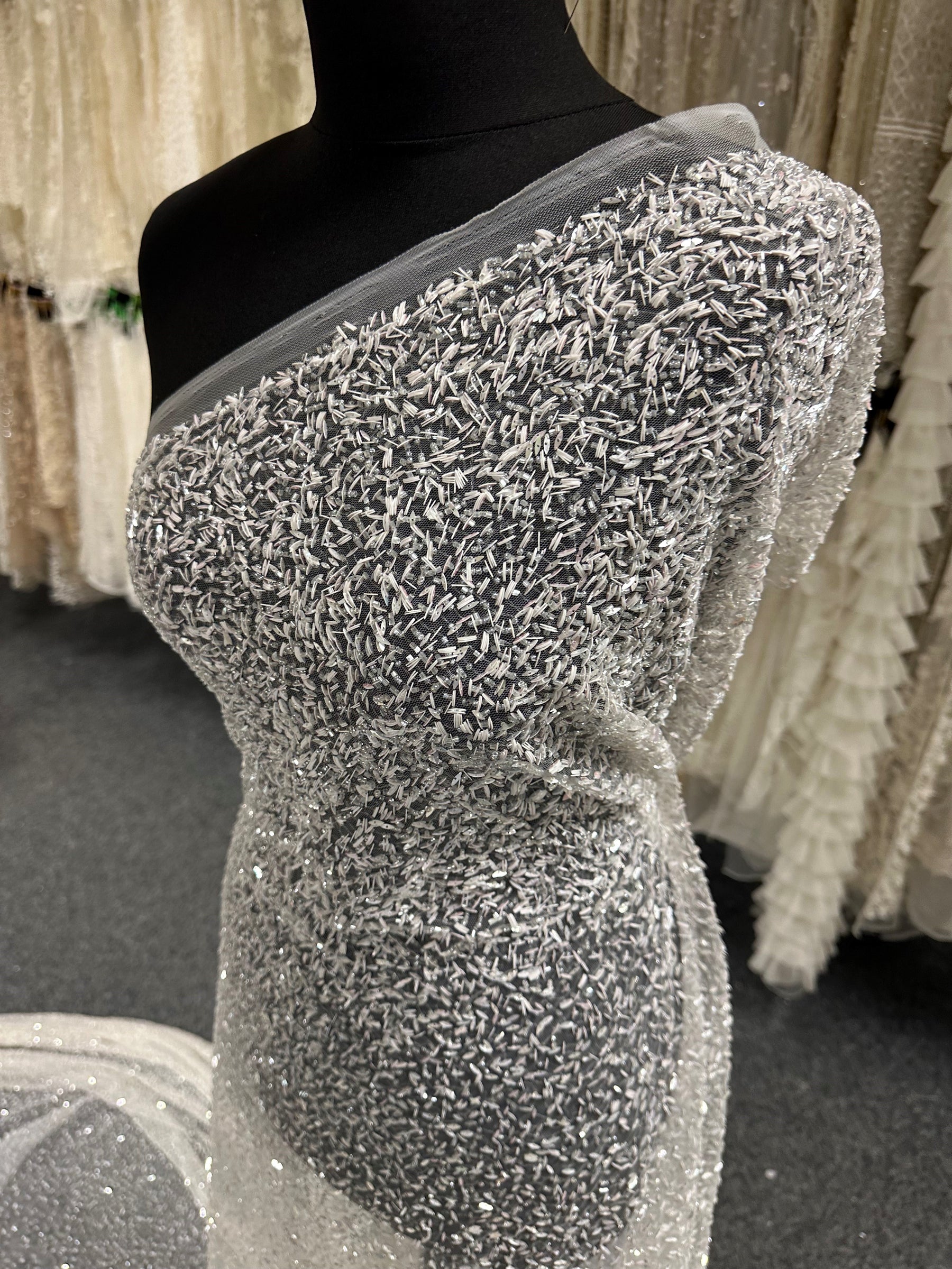 Ivory Sequin Bridal Lace - Ruah