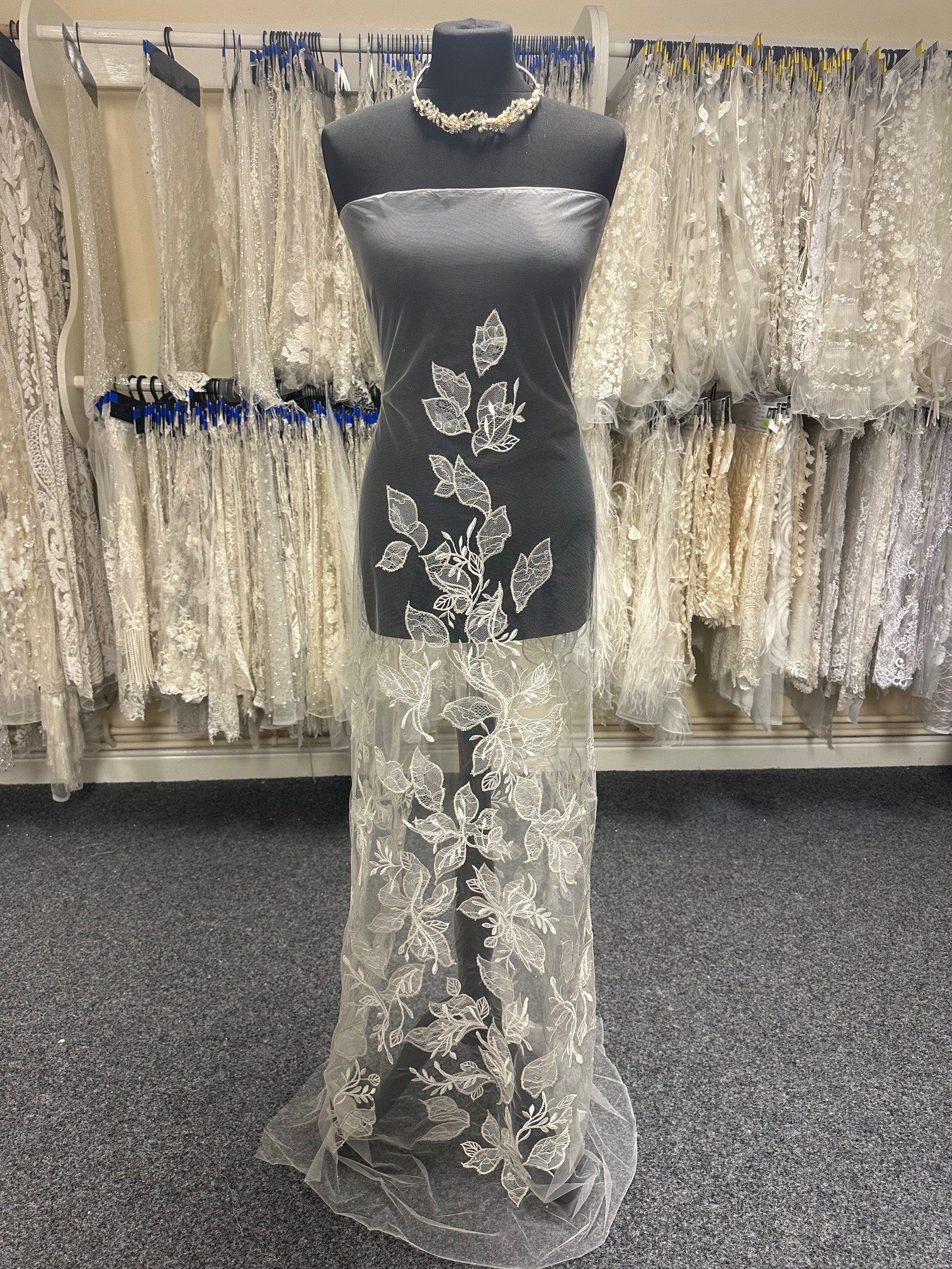 Ivory Embroidered Lace - Galliano Ivory Embroidered Lace - Galliano