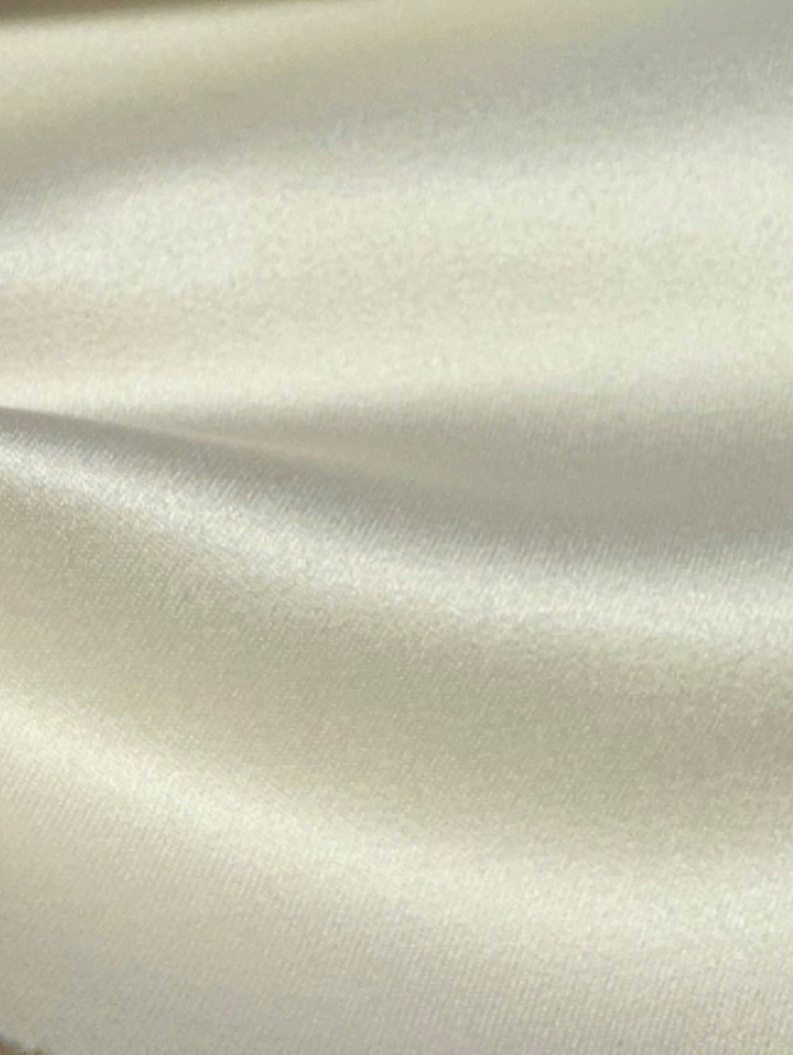 Ivory Polyester Satin - Classique